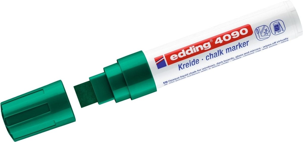 Edding E-1300 Filzstift, Rundspitze 3 Mm, Farbe Grün - Für Flipcharts, Plakate Und Kreative Projekte