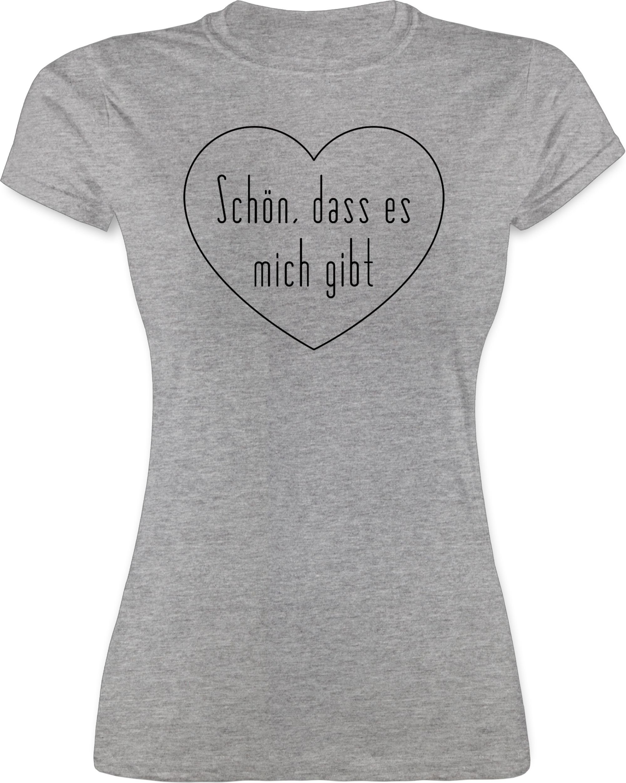 Shirtracer TShirt »Schön, dass es mich gibt Sprüche Statement mit Spruch Damen Premium T