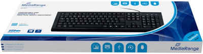 Mediarange Tastatur mit Kabel Keyboard QWERTZ kabelgebunden schwarz MROS101 Tastatur