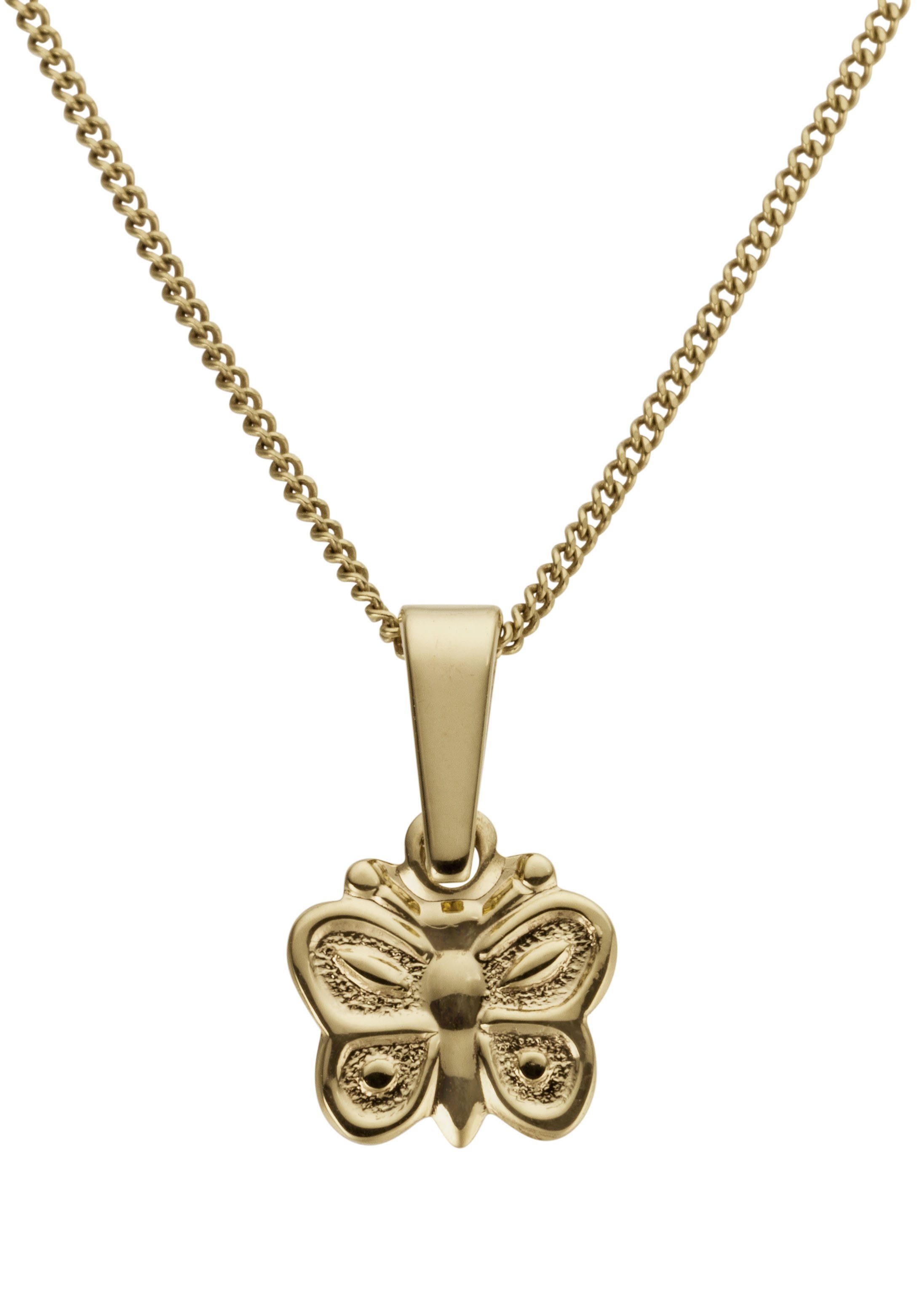 Firetti Kettenanhänger Schmuck Geschenk Gold 333 Halsschmuck Anhänger Halskette Butterfly, Made in Germany