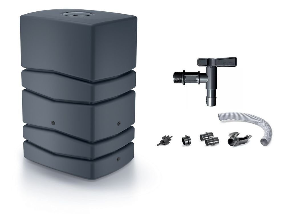 Kreher Regentonne XXL Wassertank "AQUA TOWER" 450 Liter in GLATTER OPTIK mit Füllautomat, 450 l, (1-tlg)