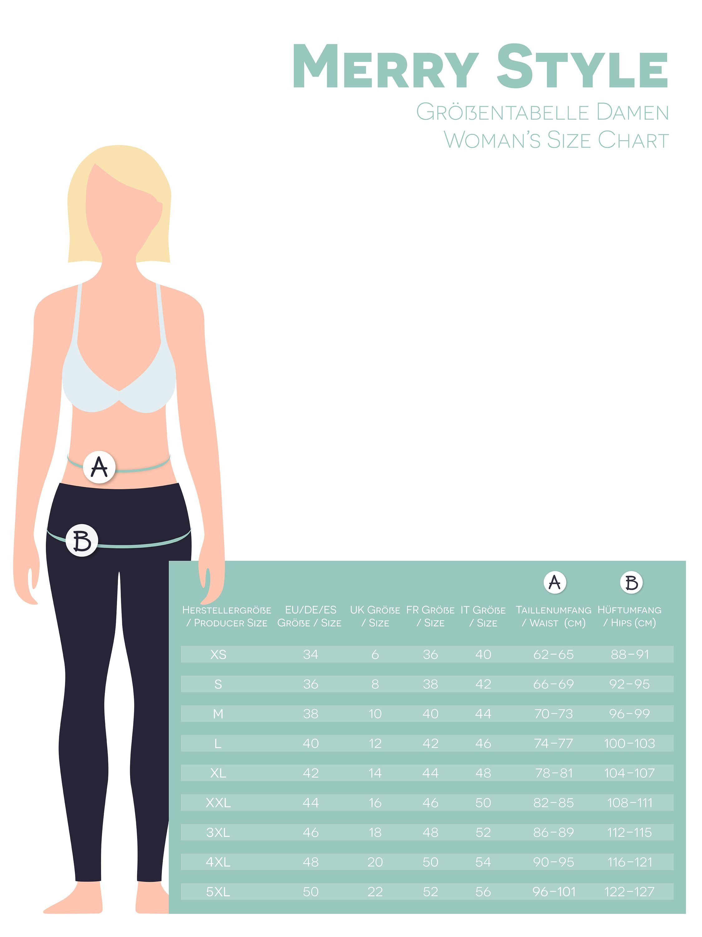 Merry Style Leggings Damen 3/4 Viskose Leggings MS10-413 (1-tlg) elastische günstig online kaufen