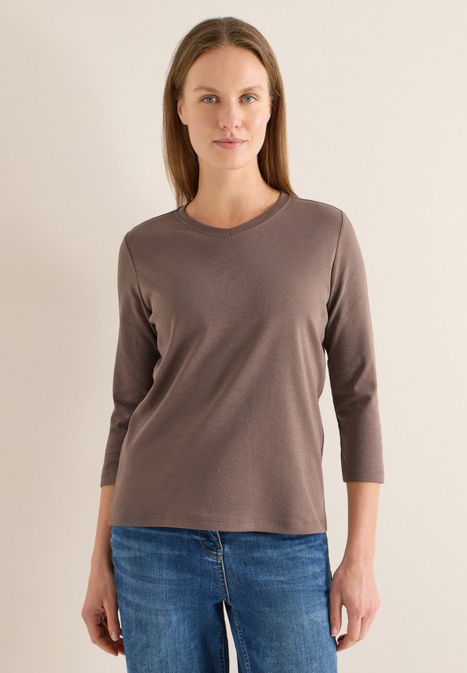 CECIL Langarmshirt aus reiner Baumwolle