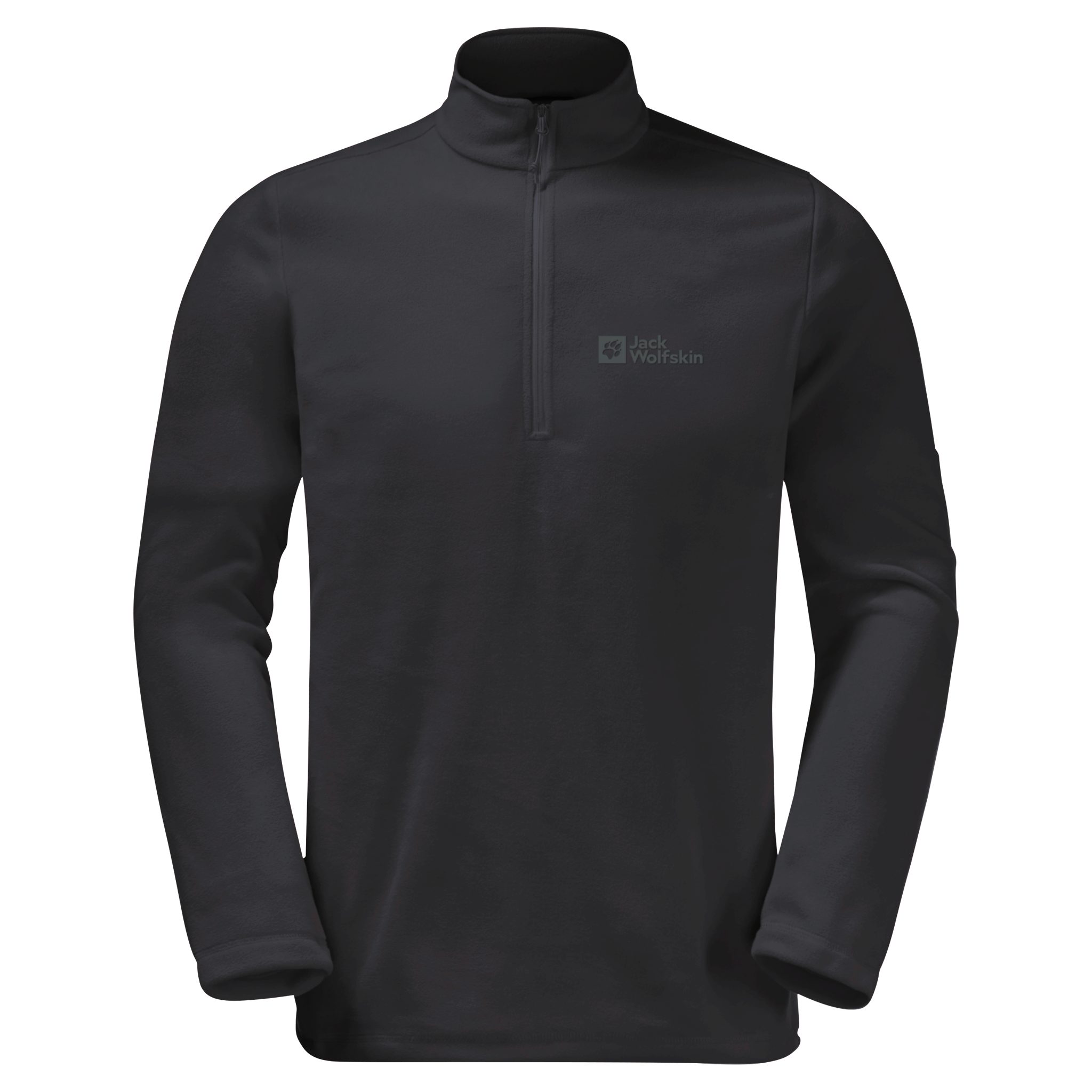 Jack Wolfskin Fleecepullover TAUNUS HZ M für Wandern und Trekking, mit Stehkragen, mit halbem Reißverschluss