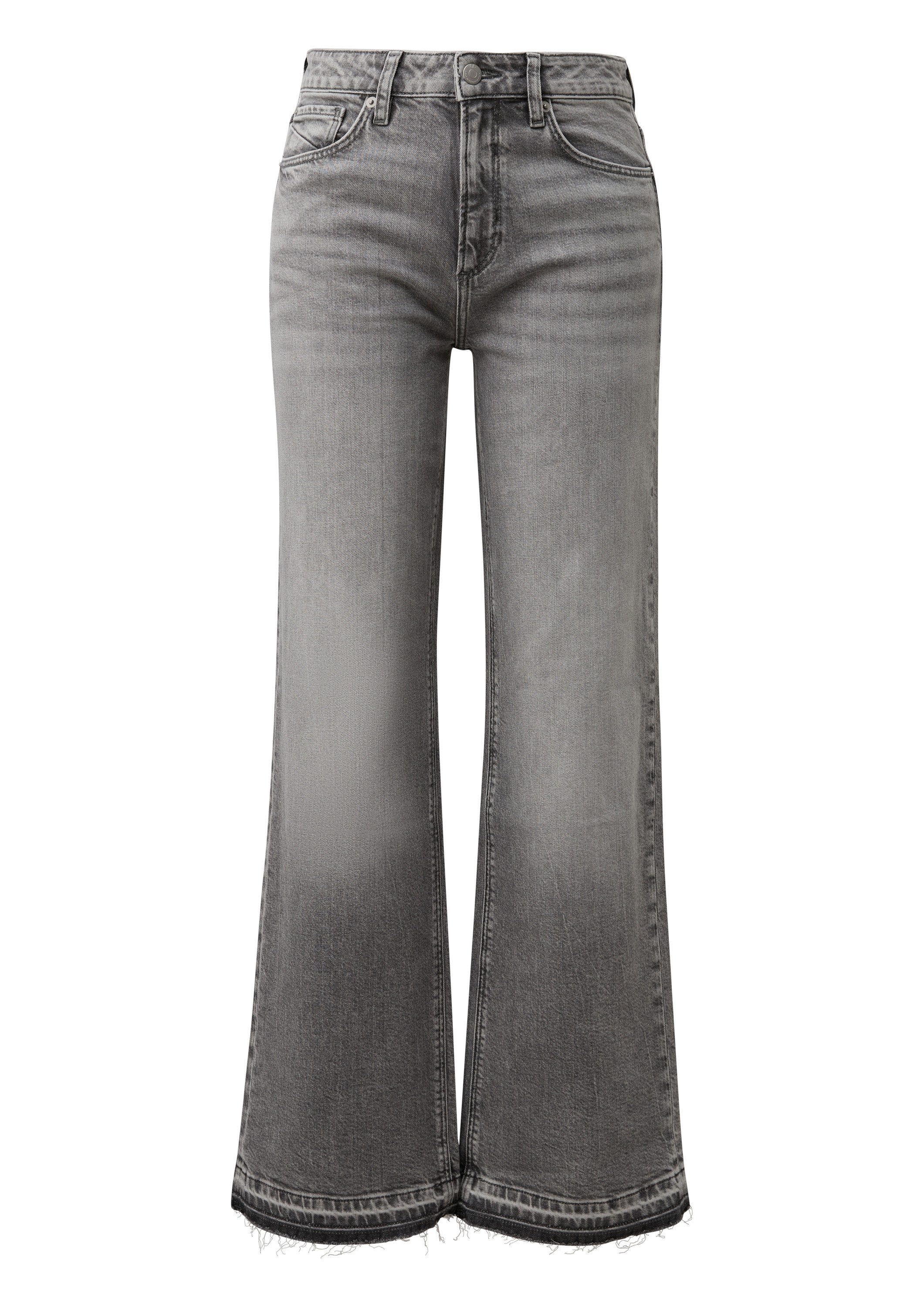 QS Weite Jeans Jeans-Hose CATIE Jeans Catie / Slim Fit / High Rise / Wide L günstig online kaufen