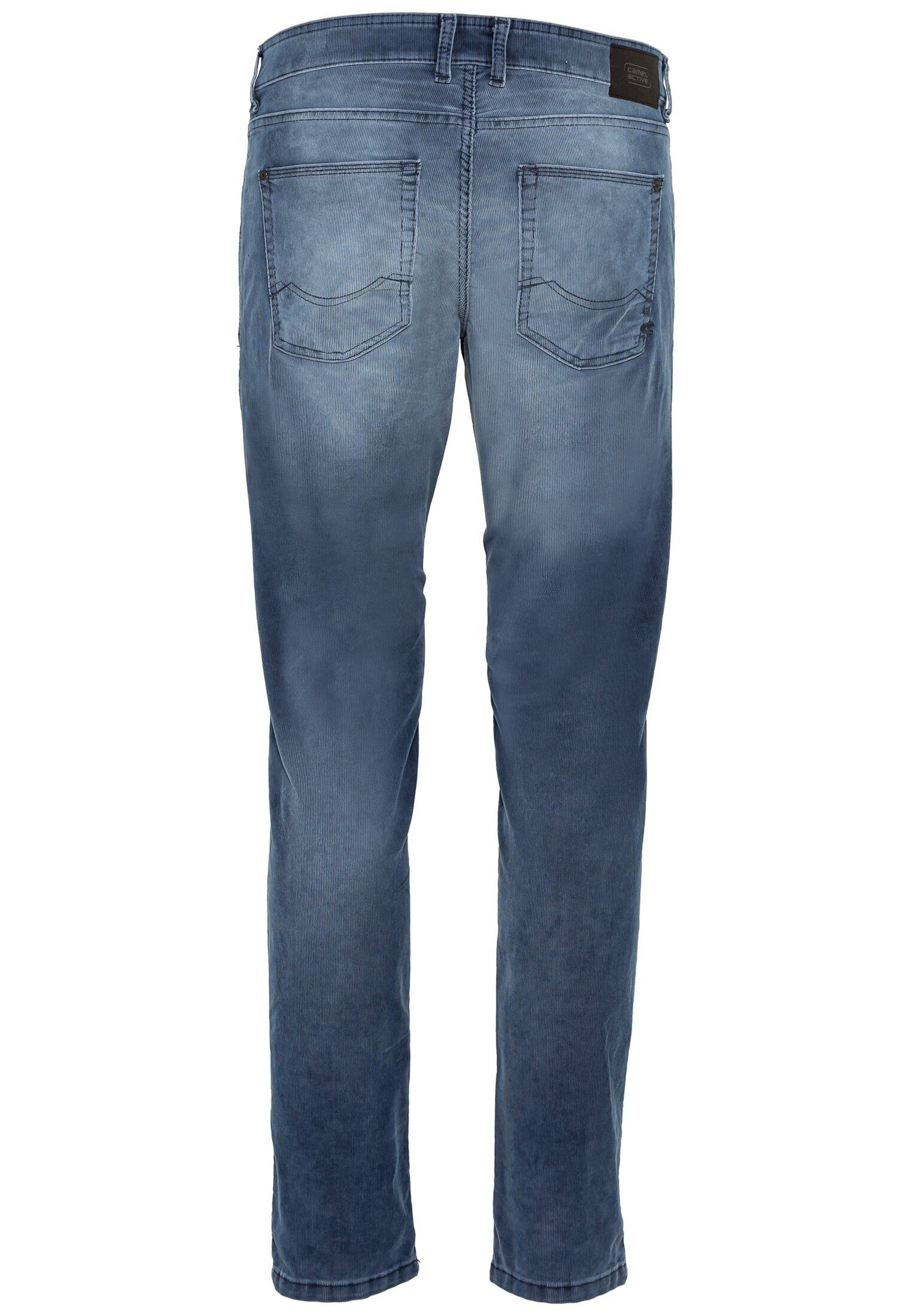 camel active 5-Pocket-Jeans Cordhose Fit Blau Slim
