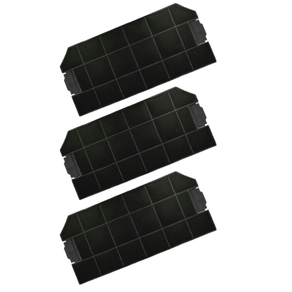 Trade-Shop Aktivkohlefilter 3x passend für Bosch DHZ3000 DHZ3305 DHI665G DHI685G, Zubehör für BSH-Gruppe 460367, 00460367 - Ersatzteil für Dunstabzugshauben, Länge: ca. 487mm / Breite: ca. 230mm / Höhe: ca. 30mm