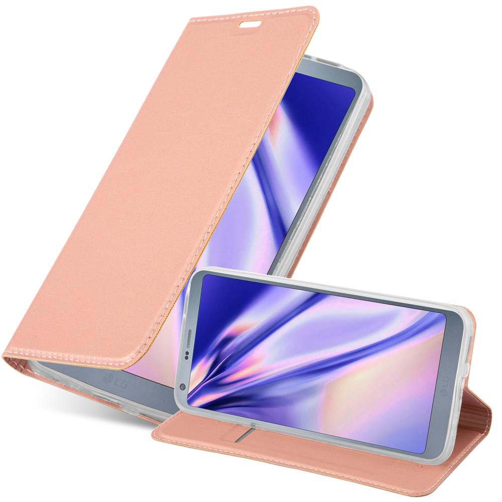 Cadorabo Handyhülle für LG G6 Hülle LG G6, Schutzhülle Hülle mit Standfunktion, Magnetverschluss und Kartenfach