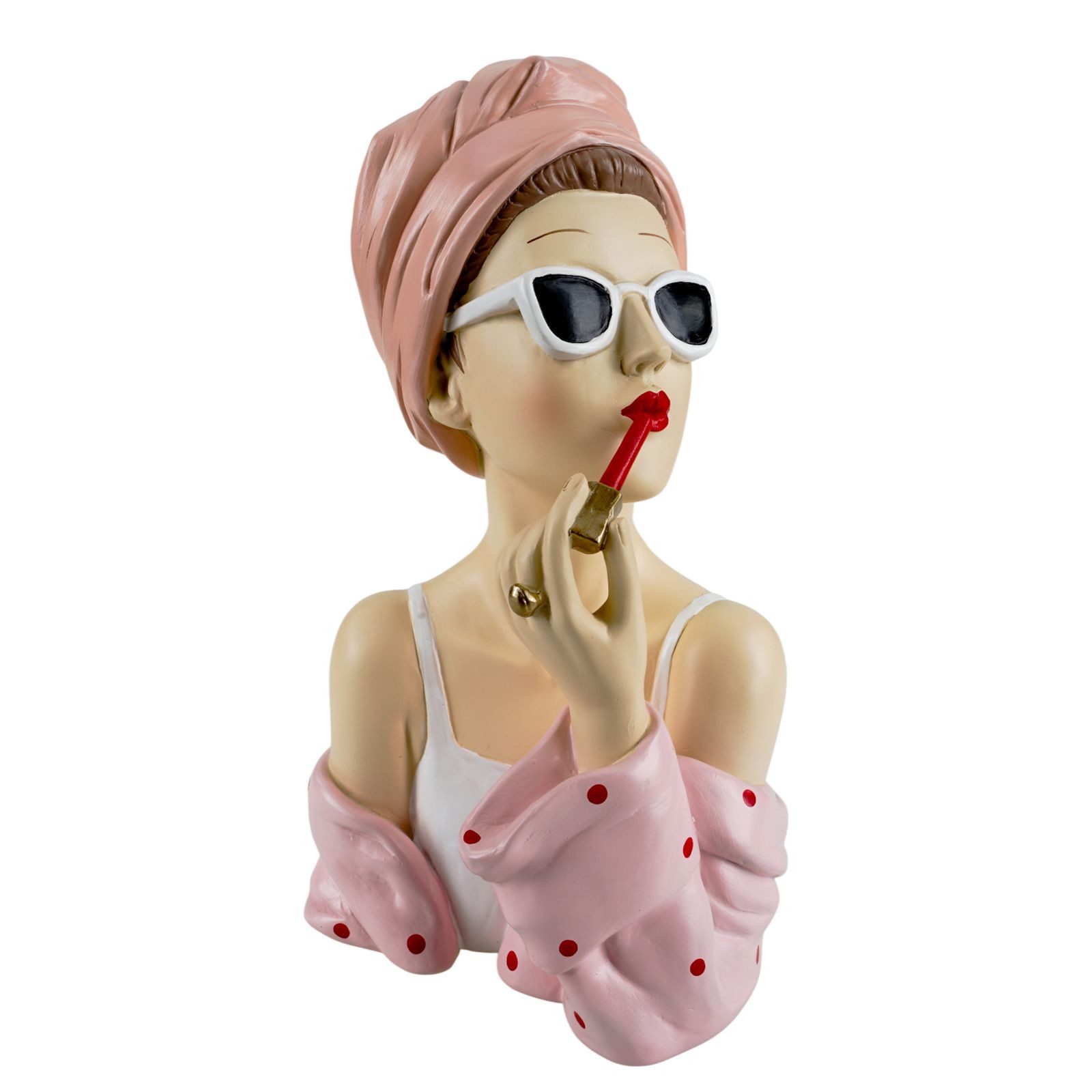 formano Dekofigur Deko Büste Dame modern Dekofigur Frauenbüste Handbemalt 27 cm