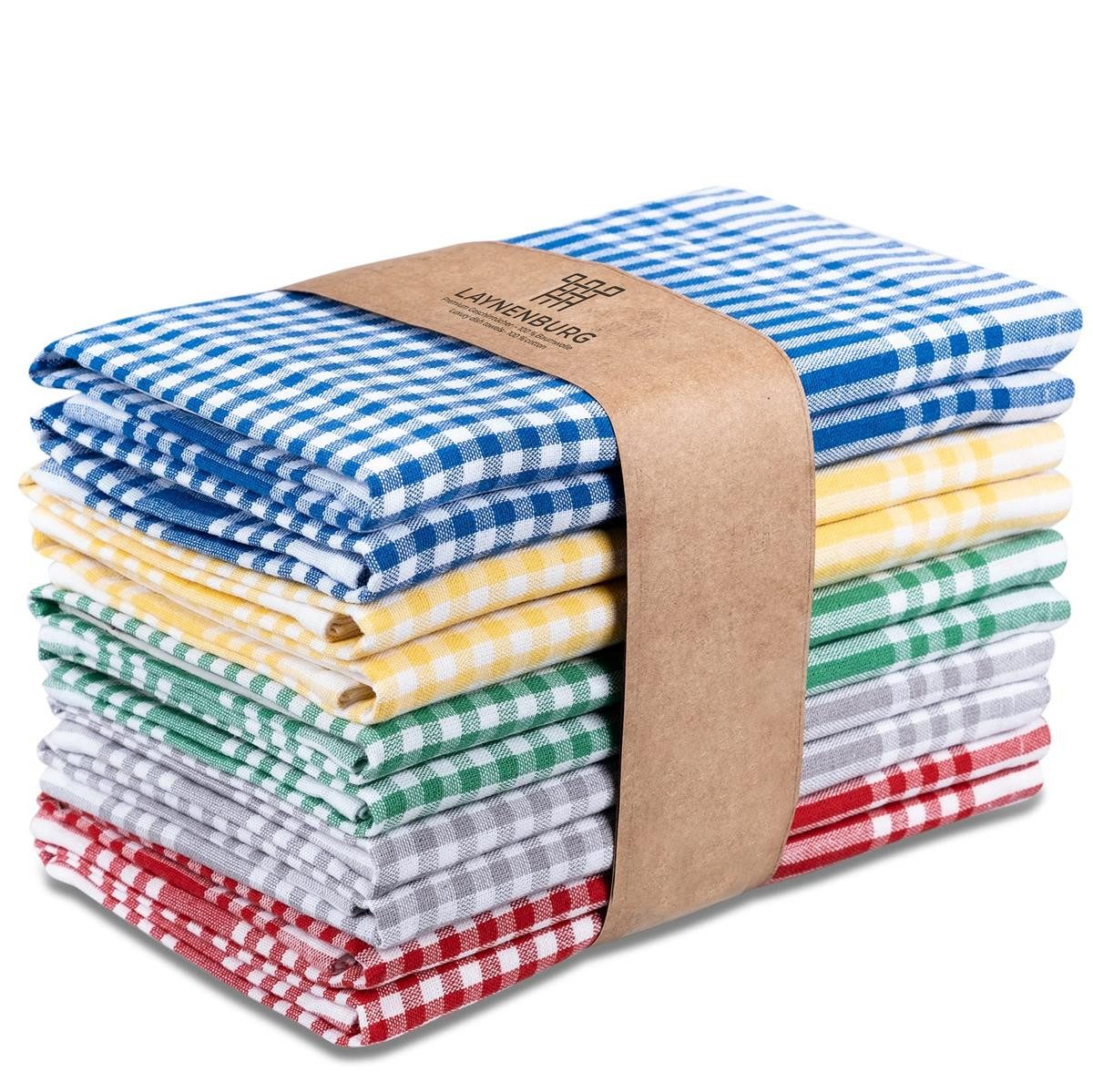 Laynenburg Geschirrtuch - Geschirrtücher Set 10-tlg. Baumwolle – fusselfrei günstig online kaufen