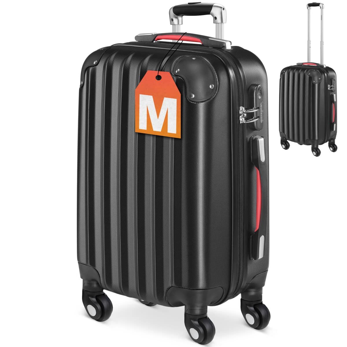 monzana Hartschalen-Trolley, 4 Rollen Rollen, 55x34x20cm Handgepäck mit Rol günstig online kaufen