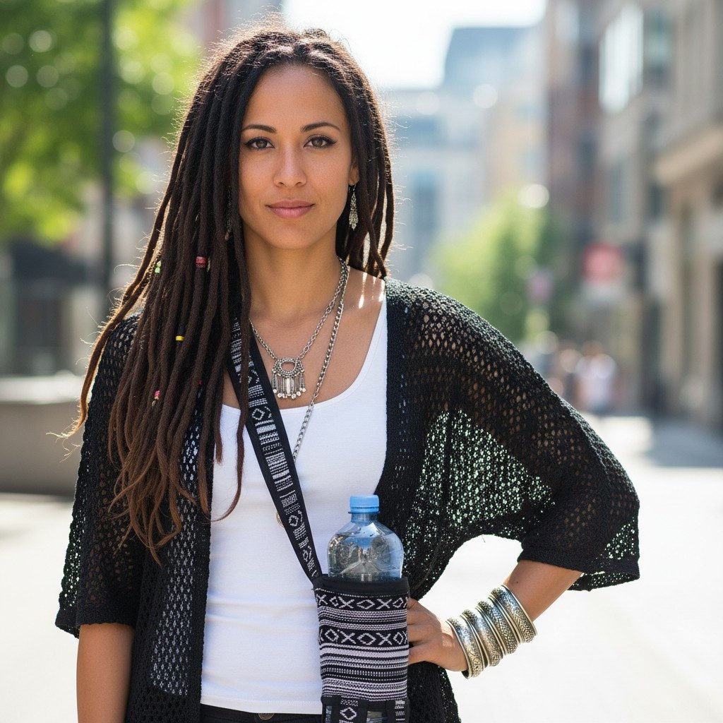 Guru-Shop Schultertasche Wasserflaschen Tasche, Flaschenhalter Ethno -.. günstig online kaufen