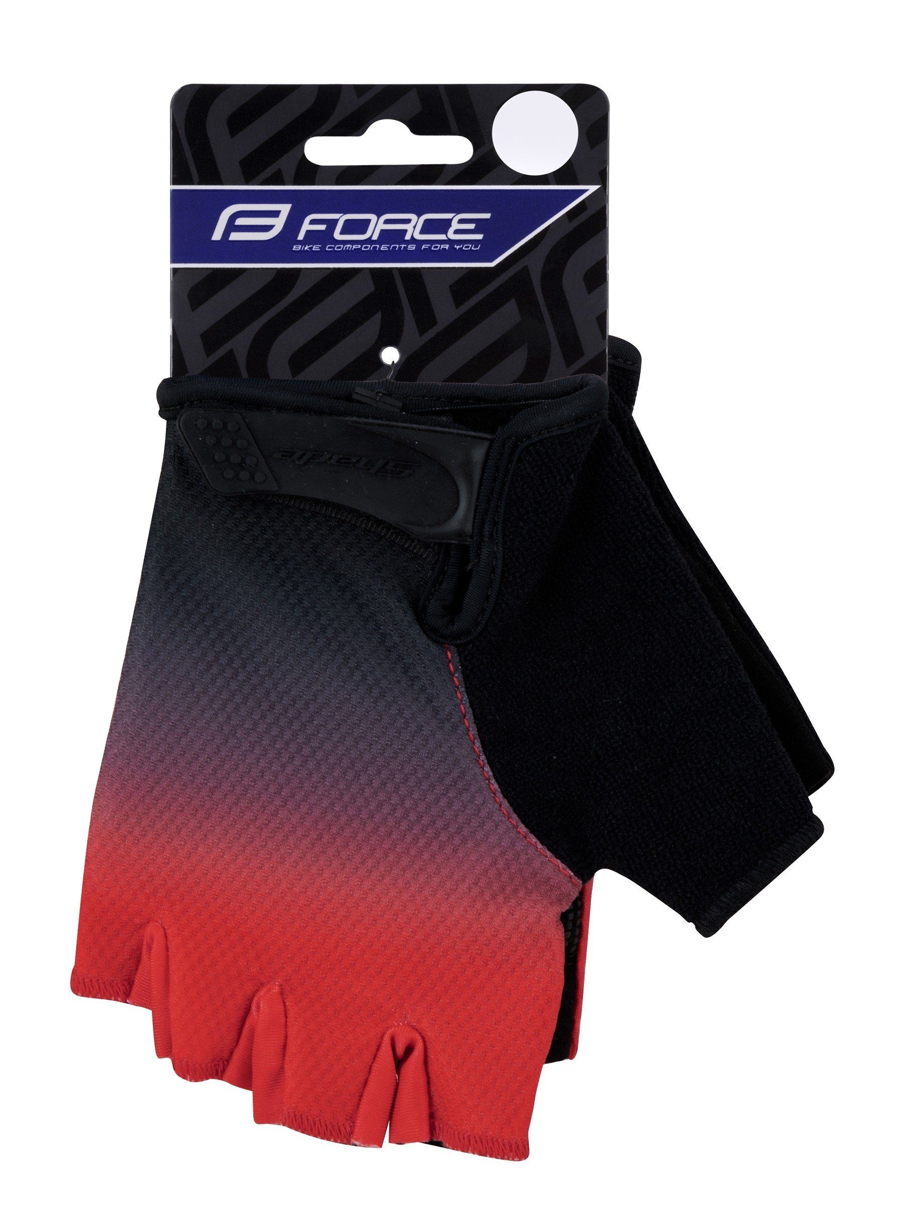 FORCE Fahrradhandschuhe Handschuhe SHADE rot-schwarz FORCE