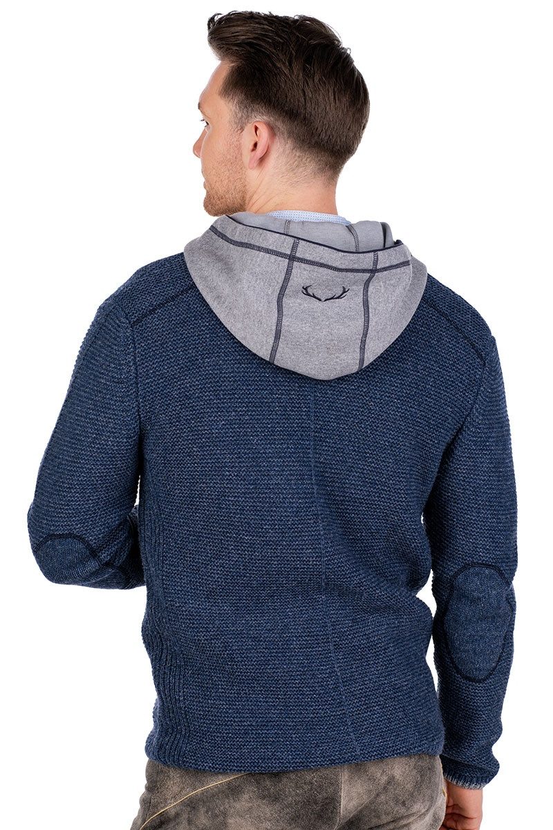 Spieth & Wensky Trachtenstrickjacke Strickjacke Herren - ECHO - jeansblau günstig online kaufen