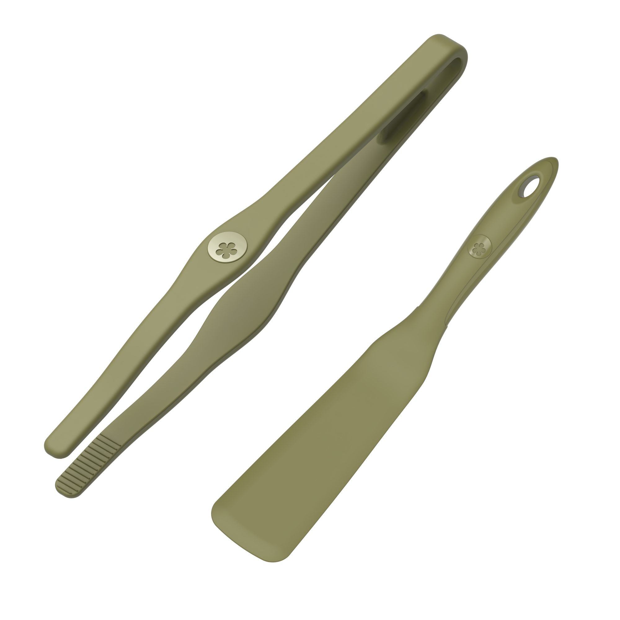 Kochblume Kochbesteck-Set Grillpinzette + Spatel - 2-tlg. - limette