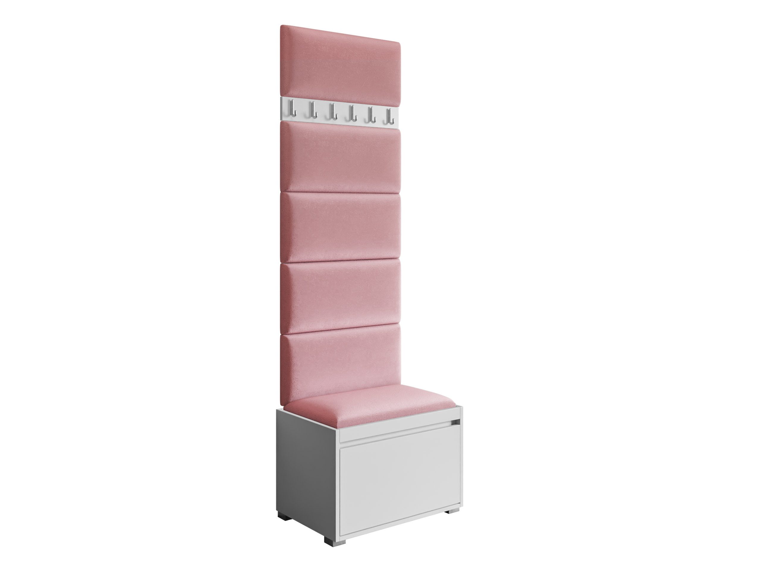 MIRJAN24 Garderoben-Set Grawis 60 IV, (Komplett-Set, 6x Wandpaneel 60x30, Schuhschrank, Kleiderhakenbrett), Enthält 6 Kleiderhaken für Kleidung