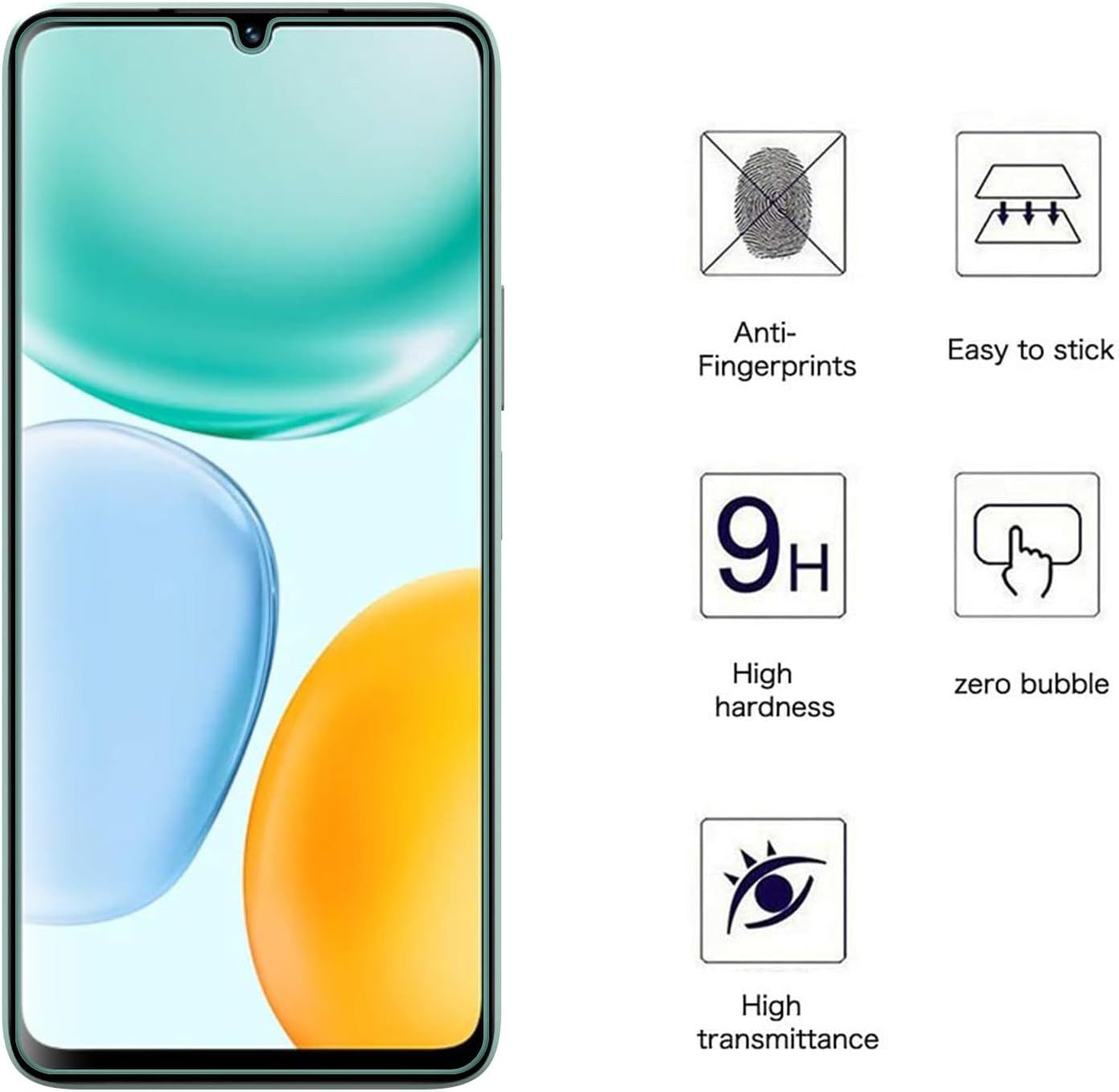 MSM Displayschutzglas 2X Schutzglas für Honor X5C / X5C Plus Display Panzerfolie Full 9H – Bild 5 von 5