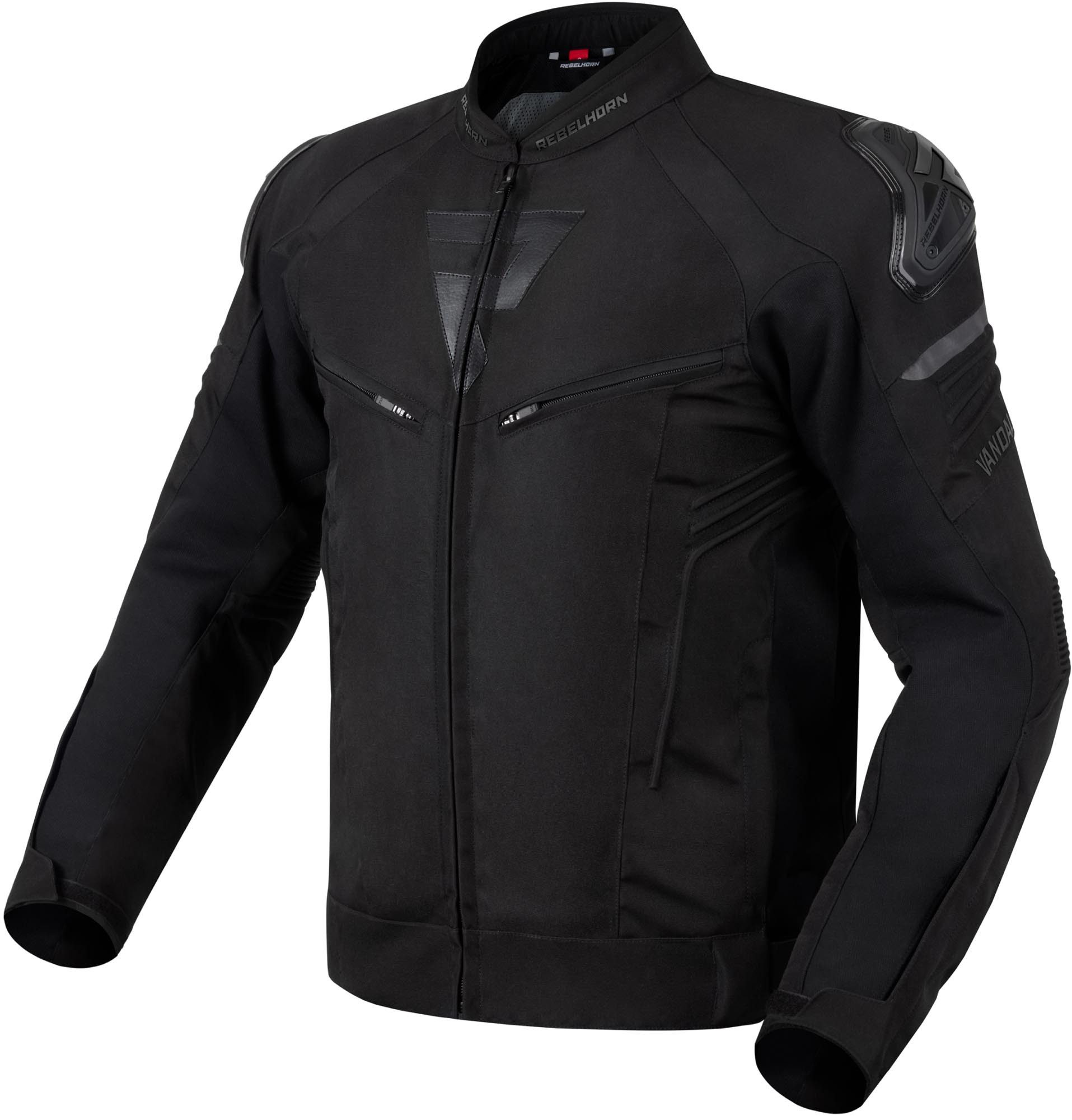 Rebelhorn Motorradjacke Vandal wasserdichte Motorrad Textiljacke Verbindungsreißverschluss,Ellenbogenprotektoren enthalten,herausn