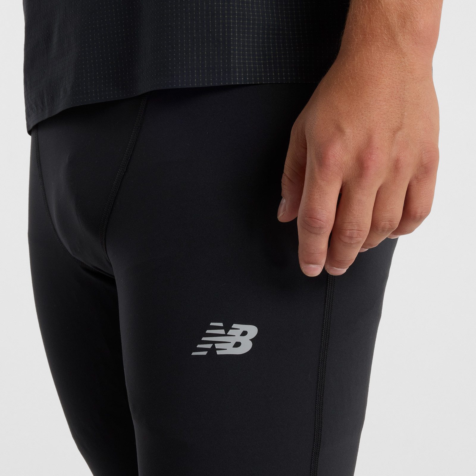 New Balance Lauftights Sleek Tight atmungsaktives Material, mit Elasthan, schnell trocknend