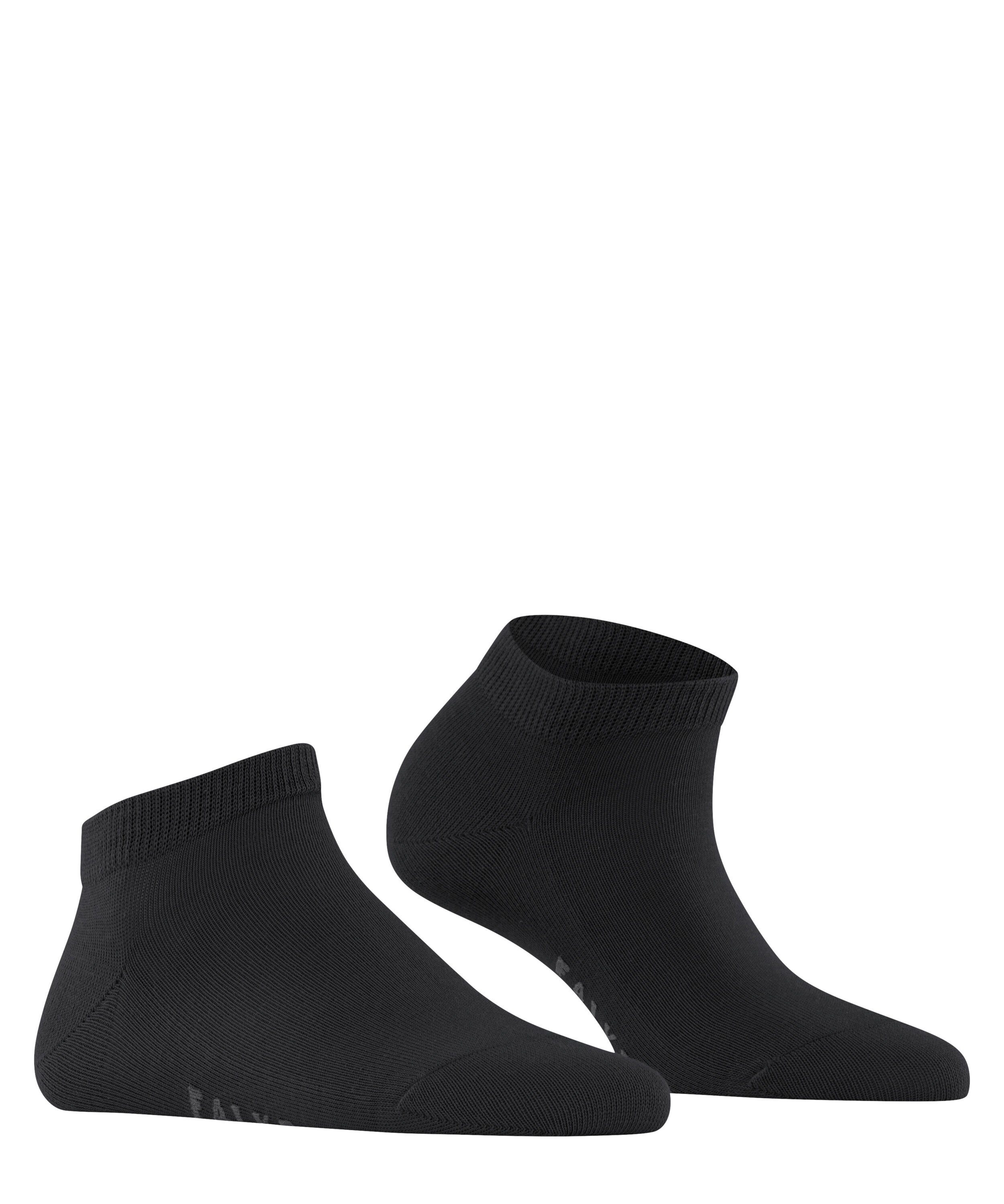 Baumwolle Family FALKE black nachhaltiger (3009) Sneakersocken (1-Paar) mit