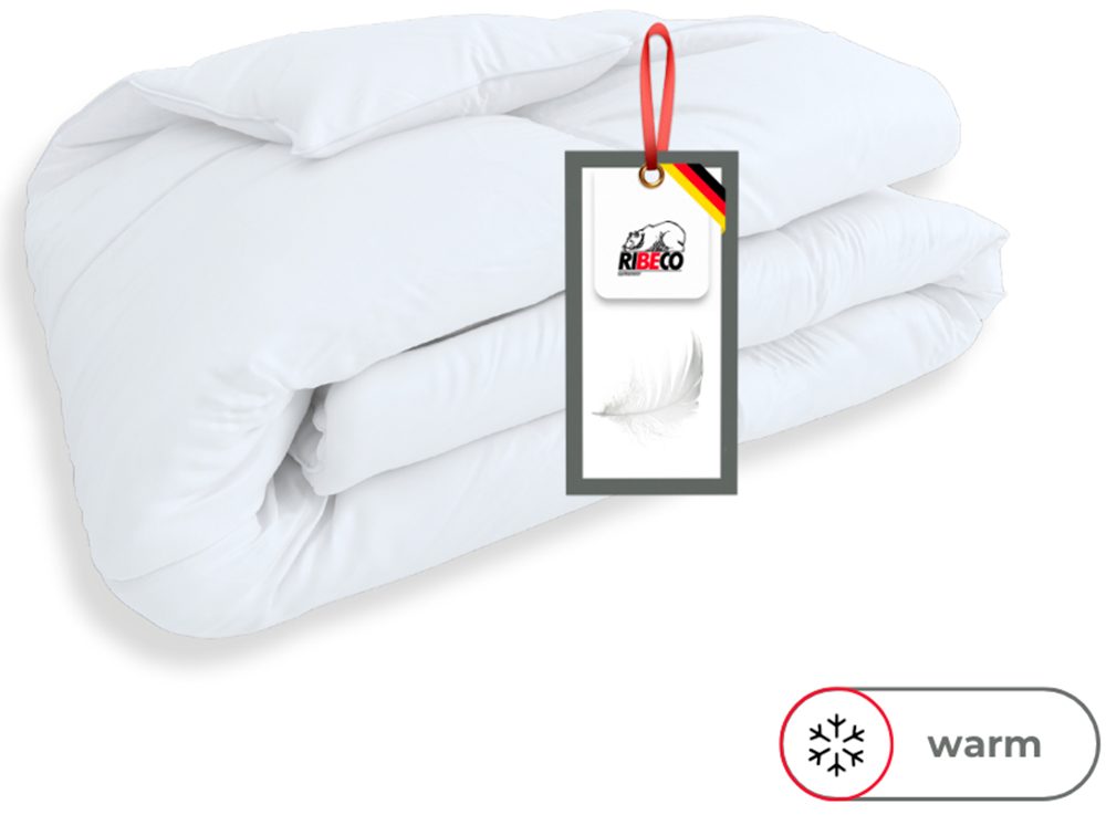 RIBECO Federbettdecke + Federkissen Laram, 2-tlg. günstig online kaufen