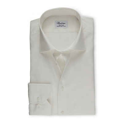 Stenströms Businesshemd »Fitted Body Shirt In Superior Twill Off-White«