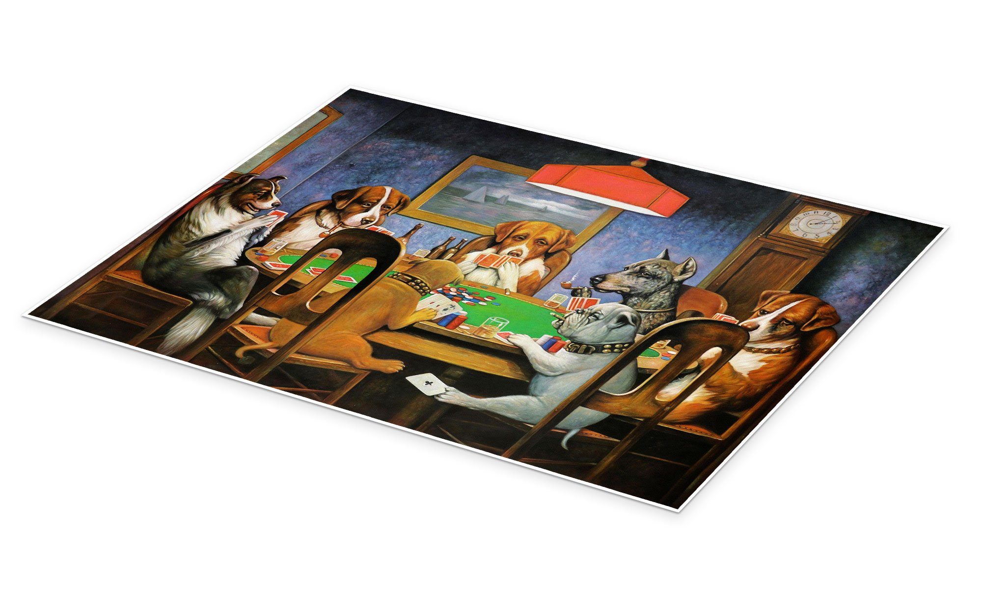 Posterlounge Wandbild A Friend in Need (Dogs Playing Poker), 1903, Cassius günstig online kaufen