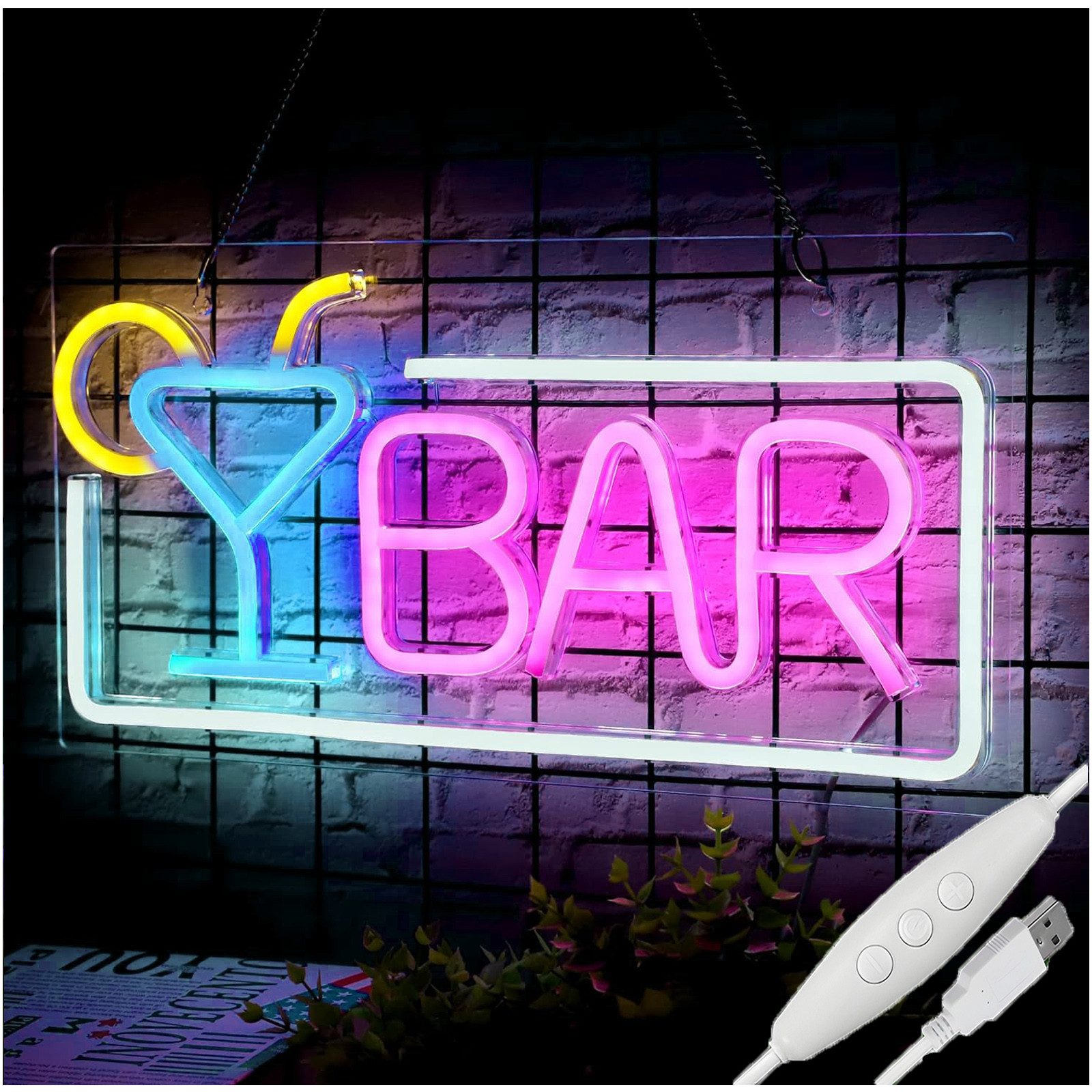 JIBENNEON LED Dekoobjekt LED-Neonschild Bar Leuchtreklame günstig online kaufen