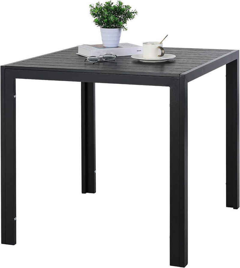 TLGREEN Gartentisch (Satz, 1 Tischmit Aufbewahrungstasche), Die Tischplatte besteht aus wasserfestem Kunststoffholz