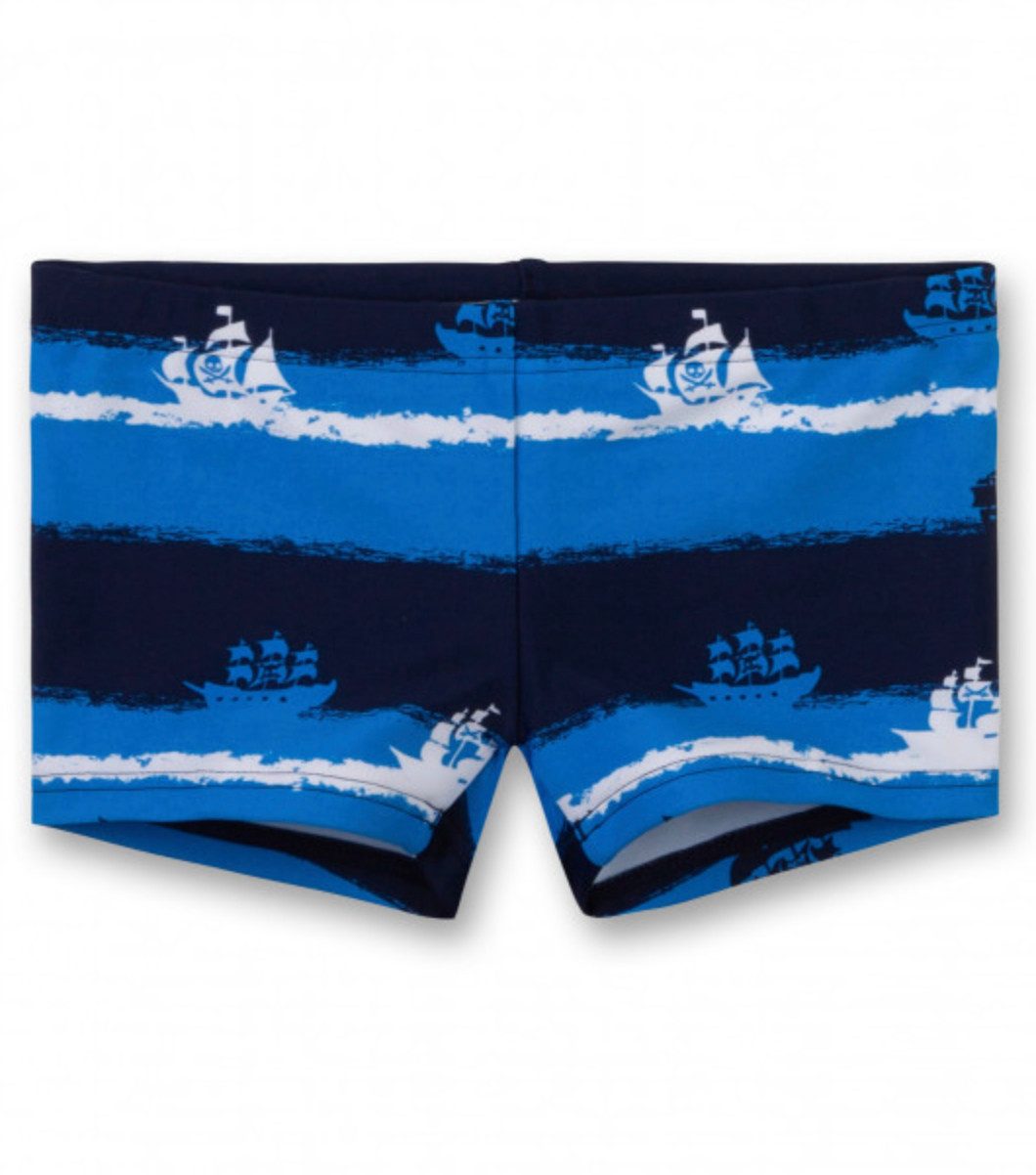 Sanetta Badehose Sanetta Jungen Badehose mit Piraten-Schiff Print
