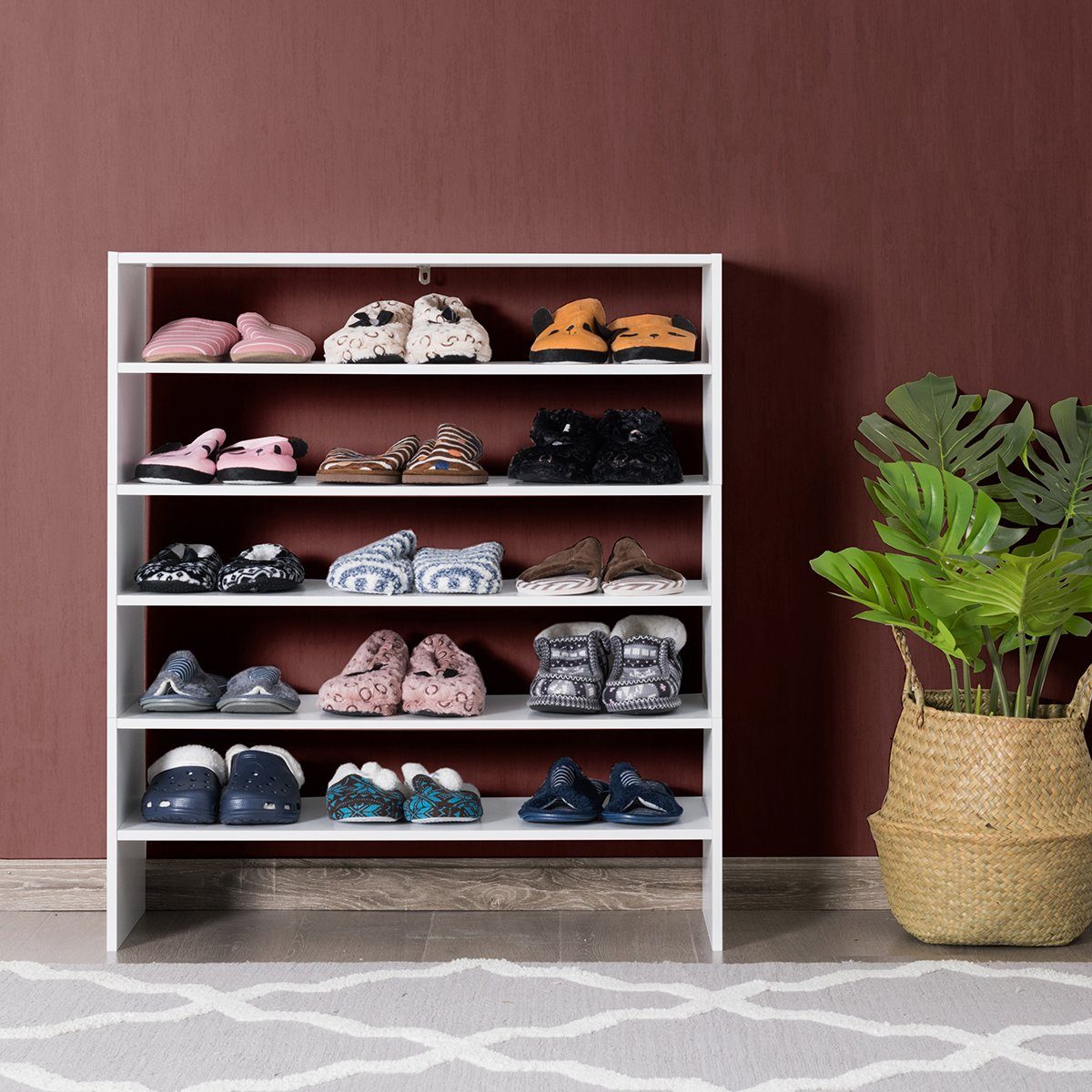 COSTWAY Schuhregal, stapelbar, frei kombinierbar, 27 günstig online kaufen