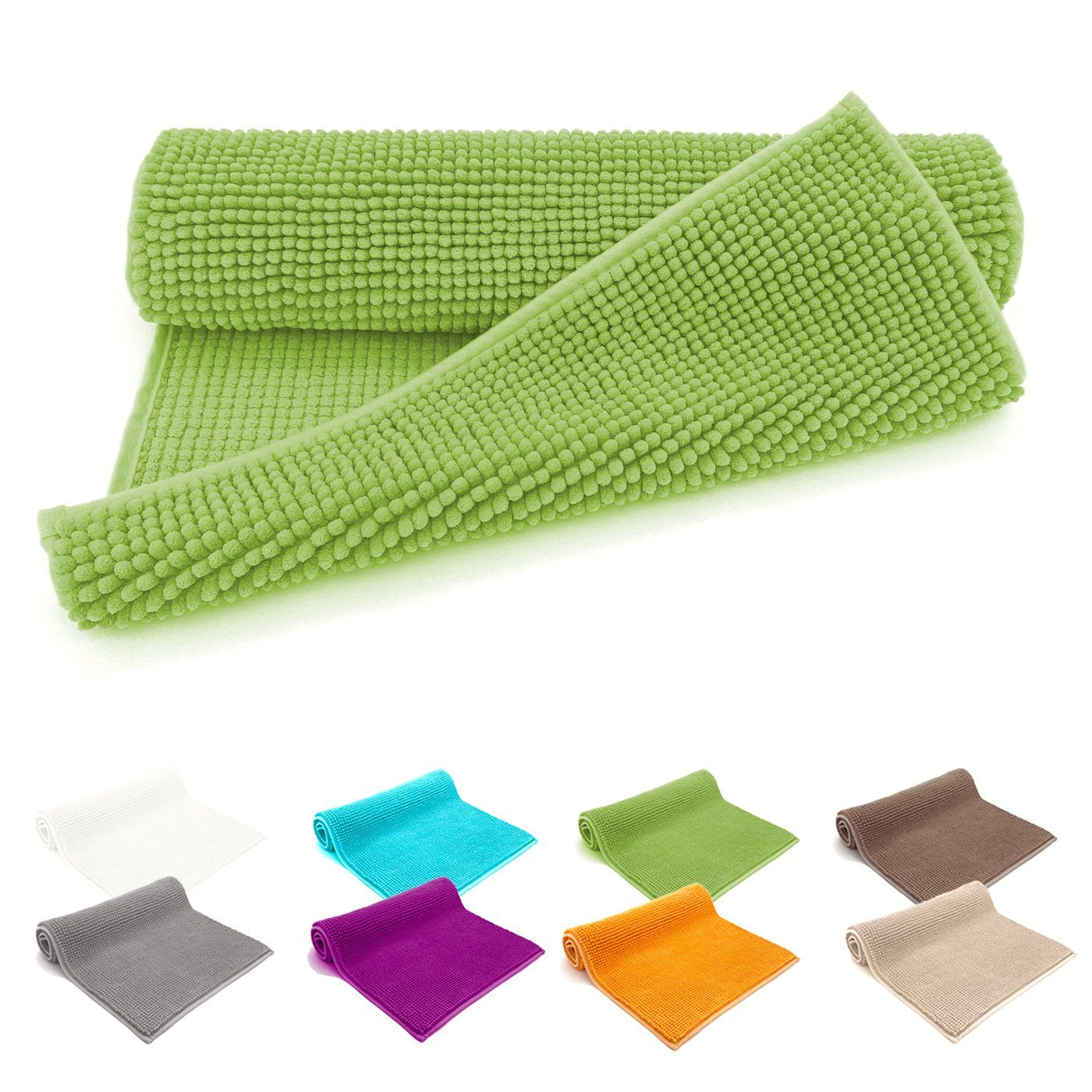 heimtexland Badematte Badvorleger Chenille Badteppich Duschvorleger, rutsch günstig online kaufen