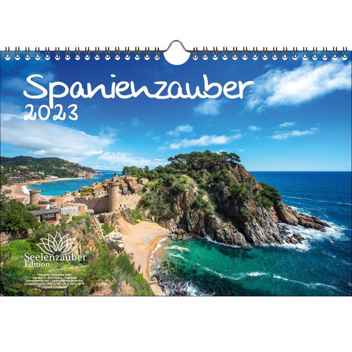 Seelenzauber Wandkalender Spanienzauber DIN A4 Kalender für 2023 Spanien - Seelenzauber
