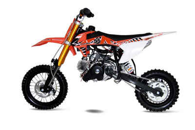 RV-Parts Dirt-Bike 50ccm Dirtbike Pitbike Automatik 12/10 Zoll Enduro Pocketbike 4 Takt, 1 Gang