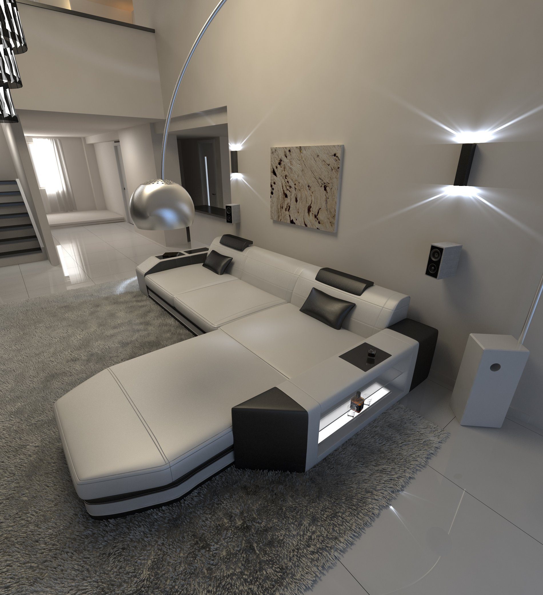 Sofa Dreams Ecksofa Ledercouch Sofa Leder günstig online kaufen