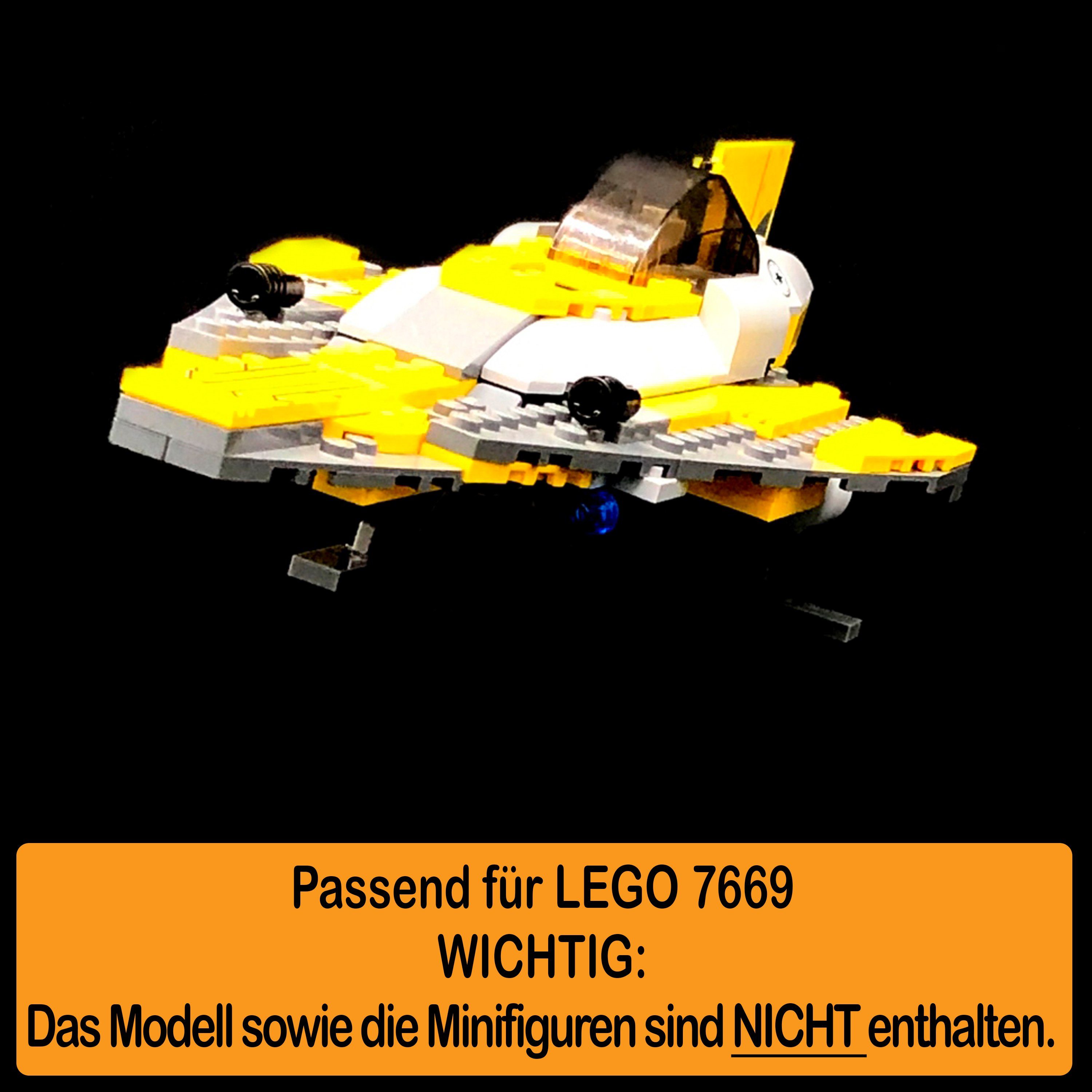 zum Made zusammenbauen), und Starfighter Jedi LEGO AREA17 Standfuß Display Winkel (verschiedene Germany 100% in 7669 Anakin´s Stand einstellbar, Acryl für selbst Positionen