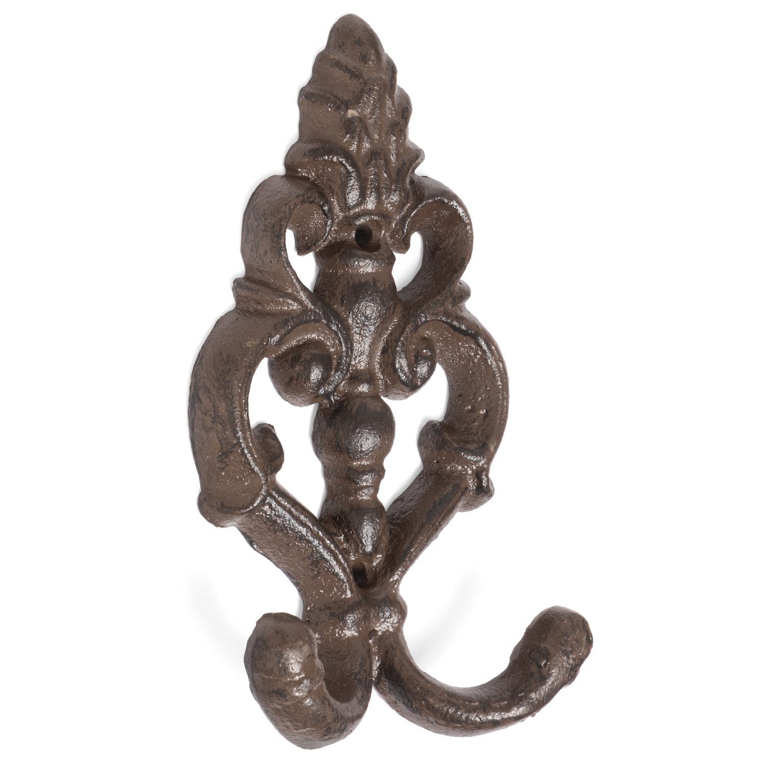 Moritz Wandgarderobe Garderobenleiste Lilie Fleur de Lis, Hakenleiste Haken Kleiderhaken Garderobenhaken Vintage