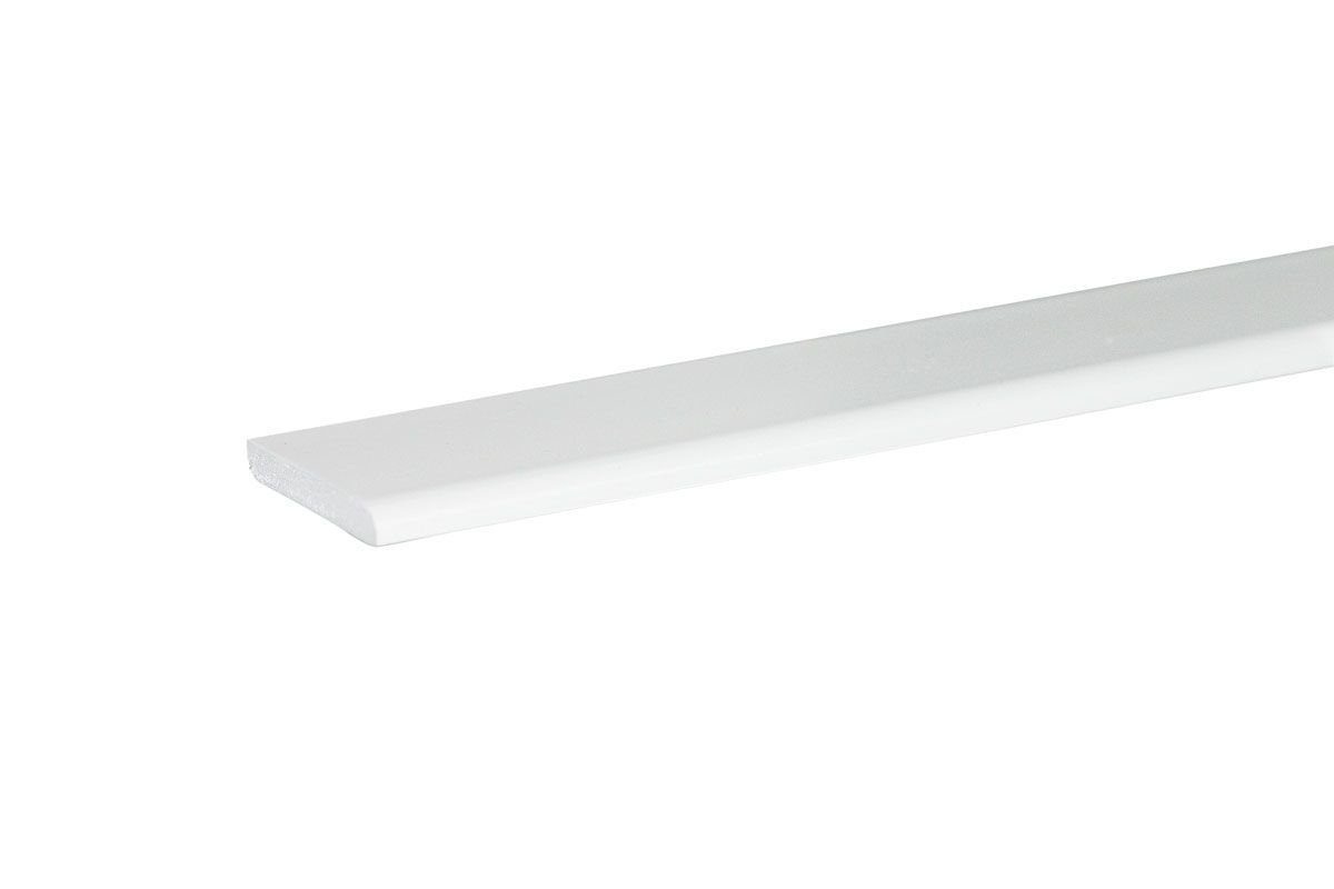 Primo Abschlussleiste Primo Wandleiste 90 cm, 43 x 9 mm, weiß, Kunststoff