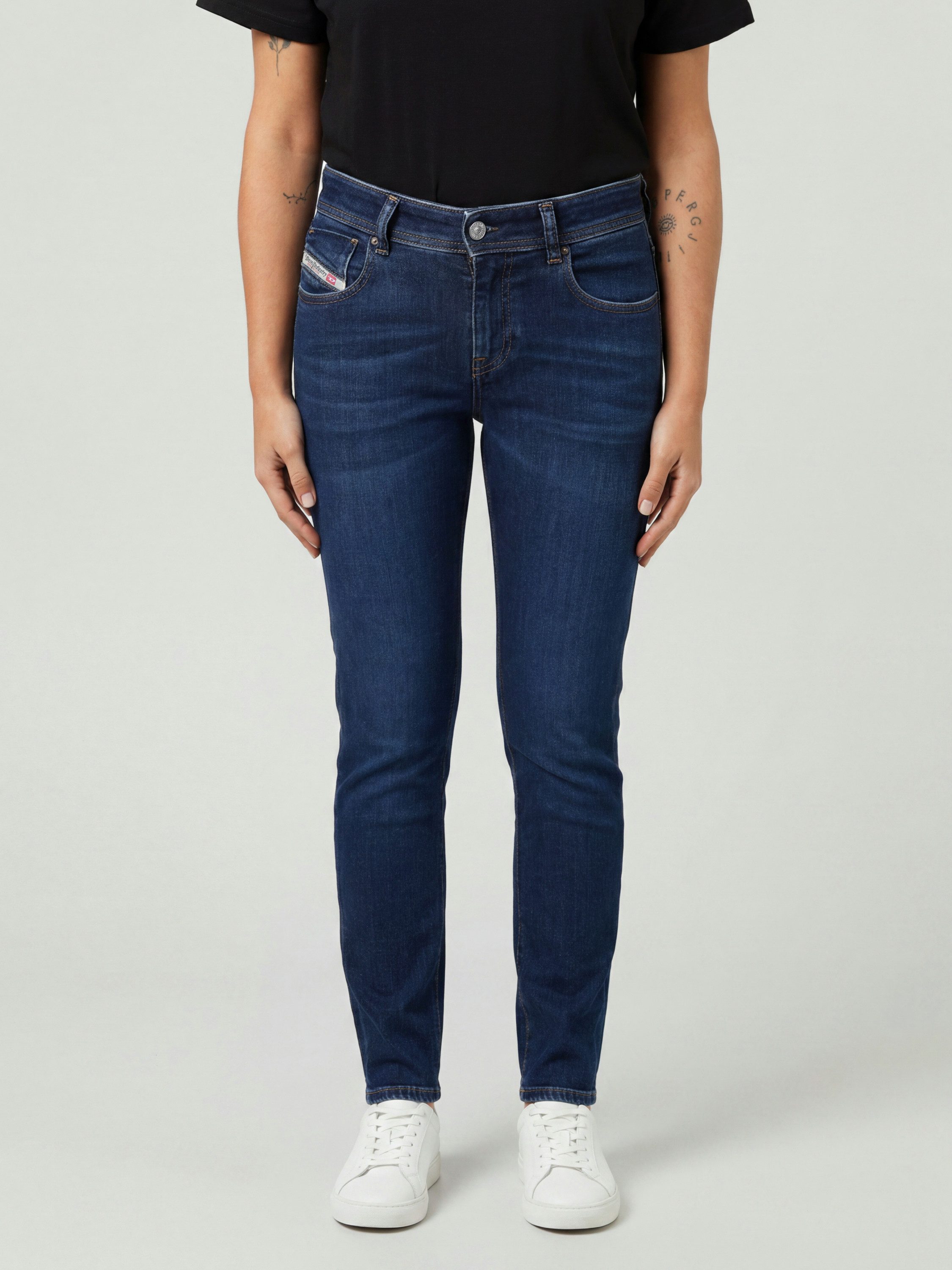 Diesel Skinny-fit-Jeans Mid Waist, hoher Stretch - 2017 D-Slandy 09C19