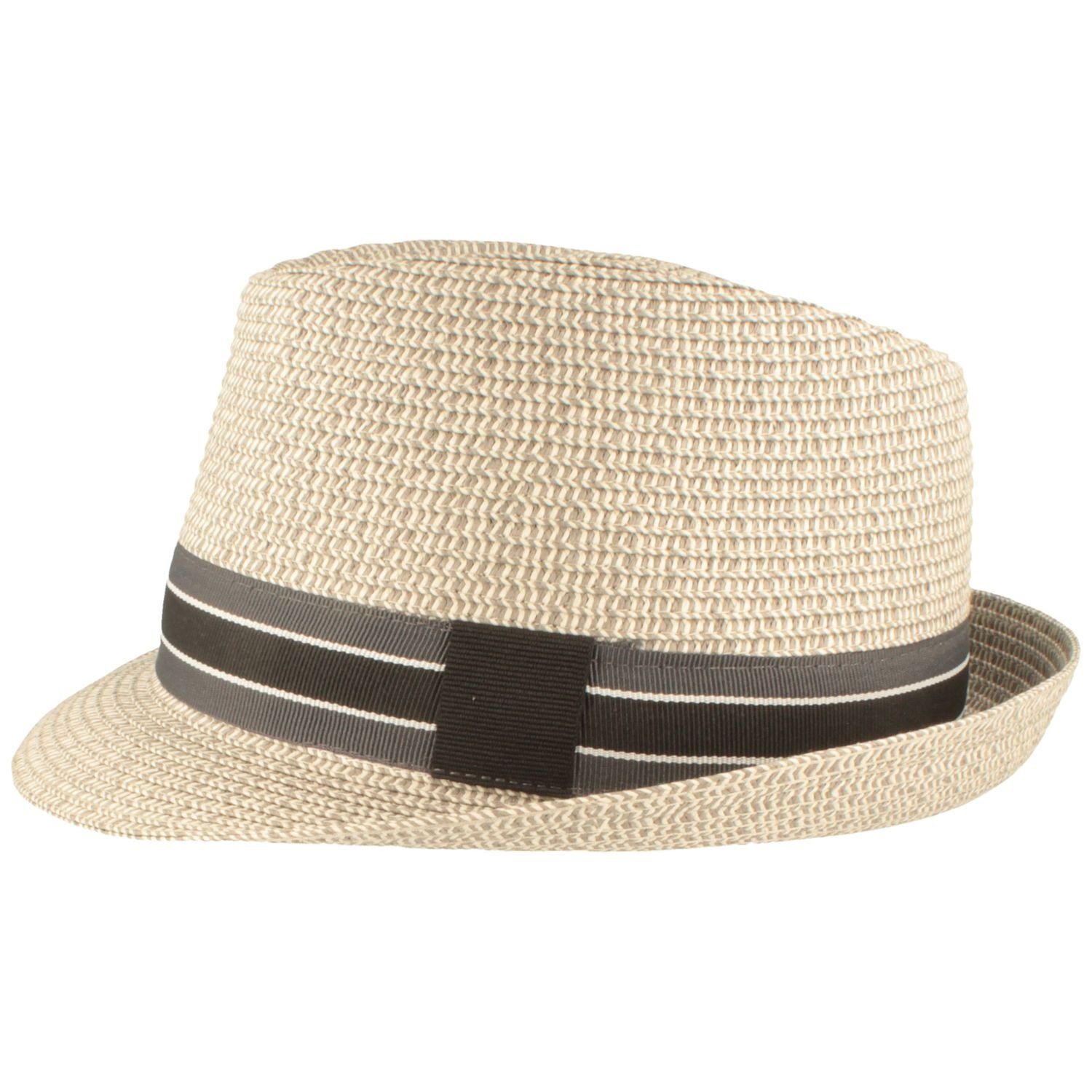 Breiter Strohhut Rollbarer Trilby mit UV-Schutz günstig online kaufen