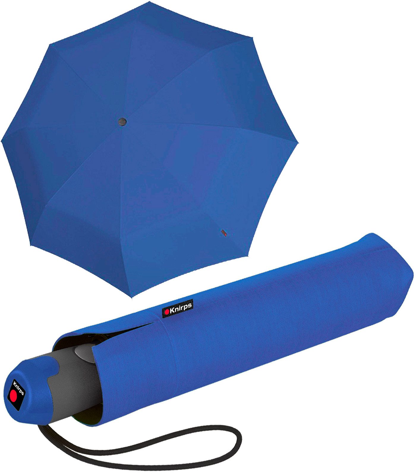 Knirps® Taschenregenschirm E.200 Duomatic mit leichtgängiger Auf-Zu-Automatik, mit farbigem Akzent am Griff