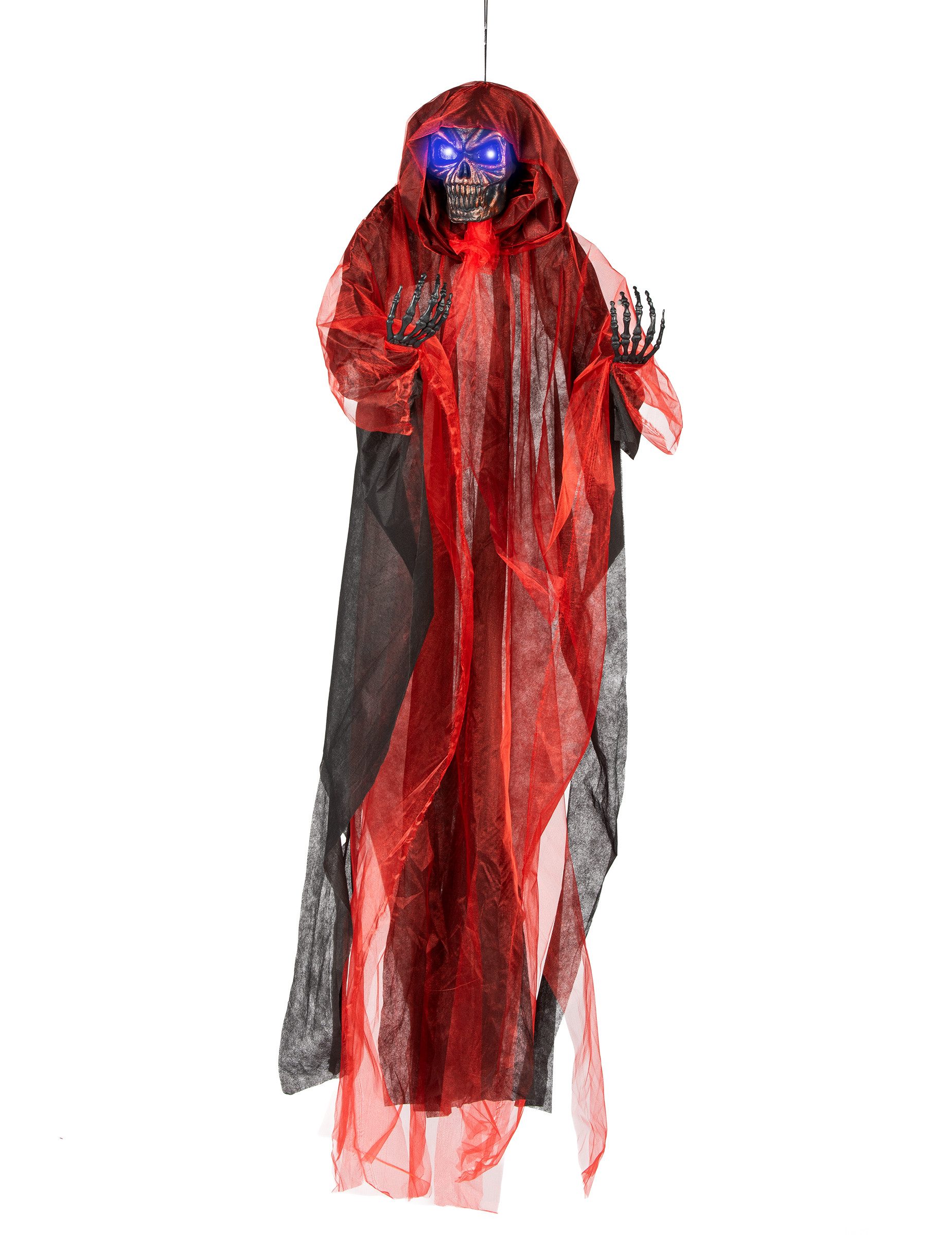 Boland Kostüm Roter Dämon von der Decke hängend 180 cm