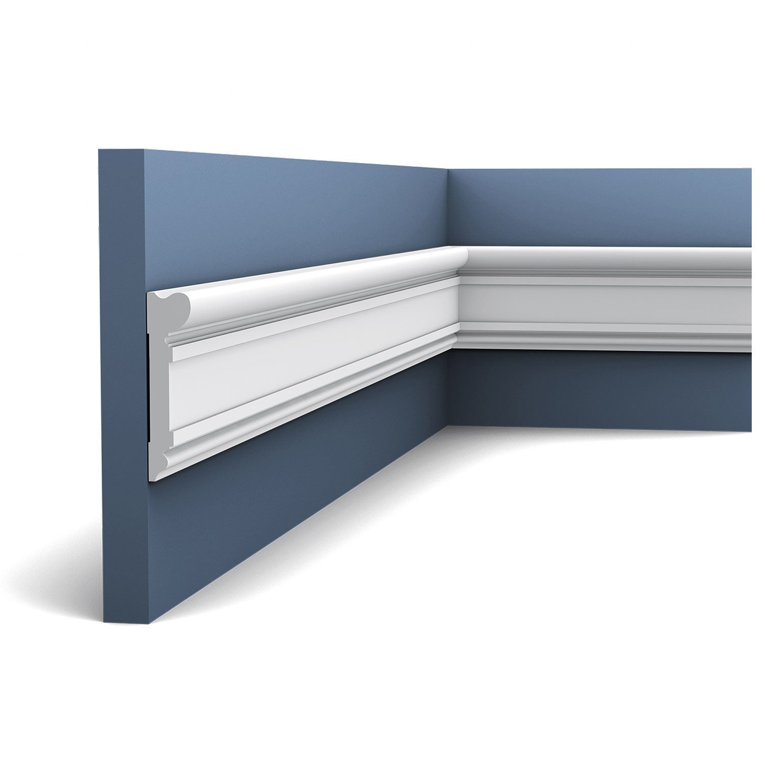Orac Decor Zierleiste DX119-2300 Türumrandung Sockel Kabel Wand Decken Leiste 2,30 m, kleben, Duropolymer®, 1-St., 1 x Stuckleiste, Türumrandung Stuckleiste Profilleiste 2,3 Meter