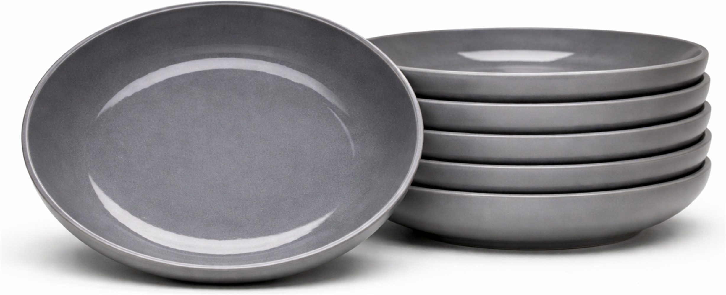 van Well Suppenteller Malmö, Teller 20 cm, 6 Stück, (6 St), Teller Set, Steingut, spülmaschinen-/mikrowellengeeignet