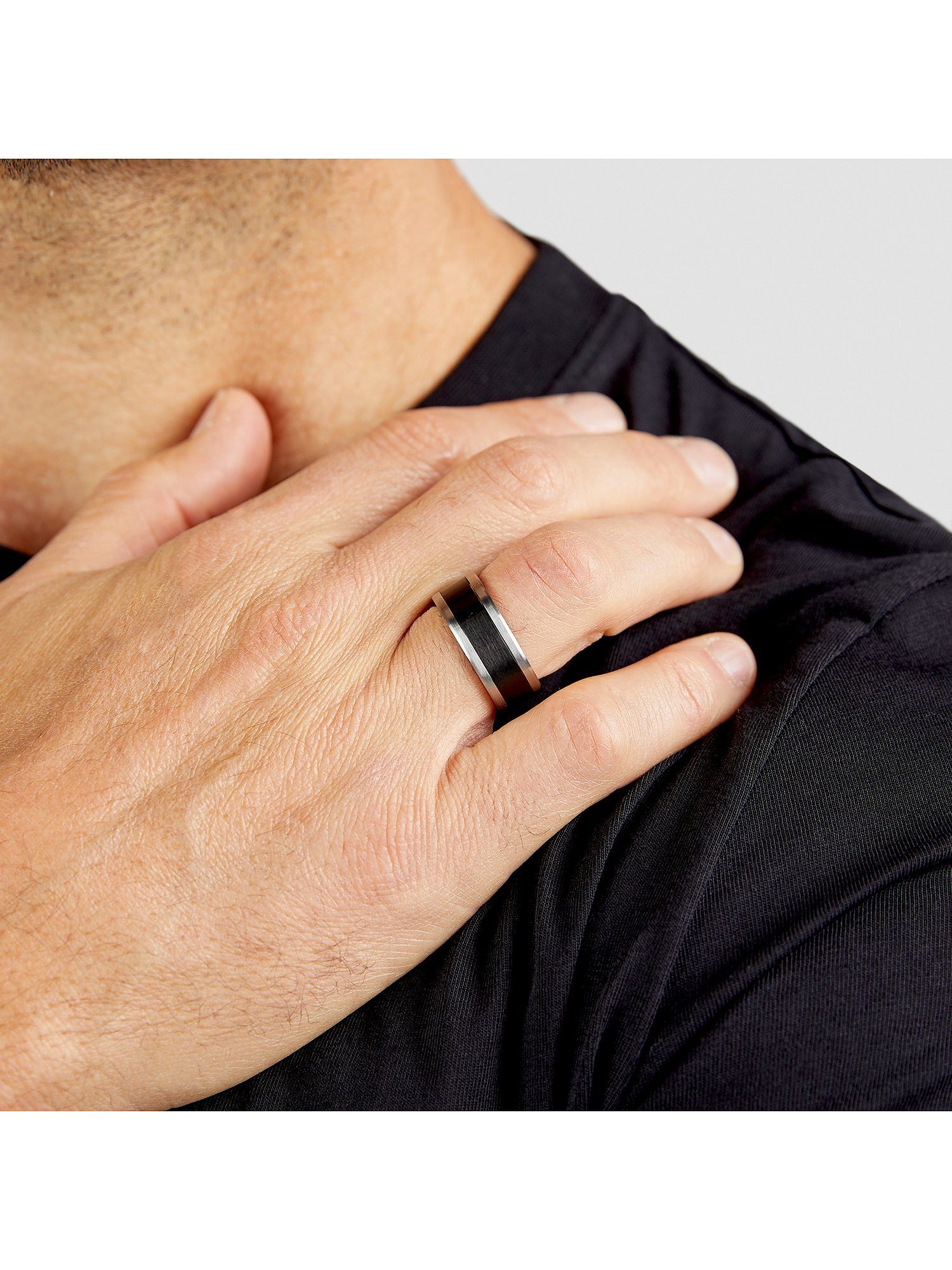 s.Oliver Fingerring S.Oliver Herren-Herrenring Edelstahl