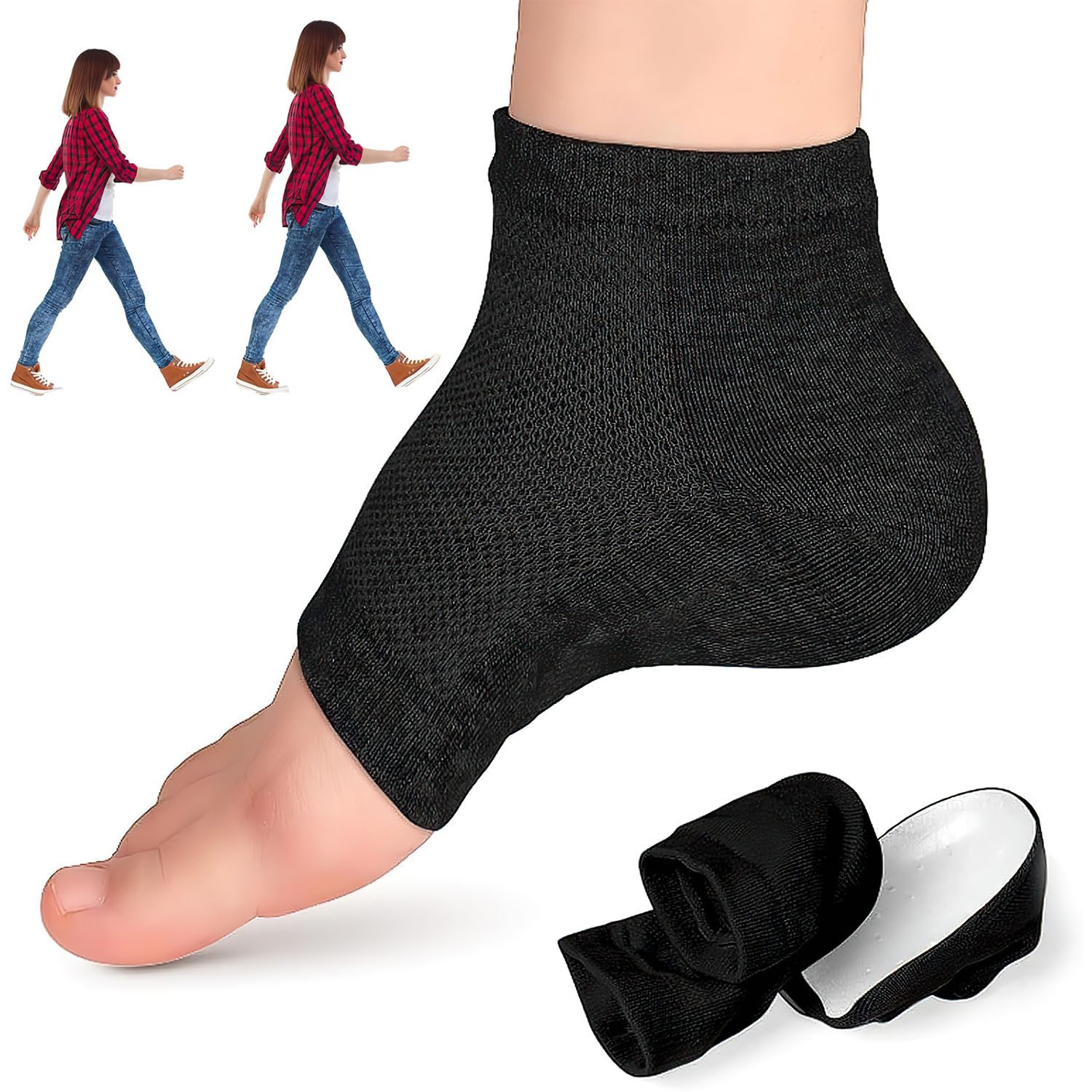 HEYHIPPO Einlegesohlen Fersen-Innensocken mit 3,5 cm günstig online kaufen