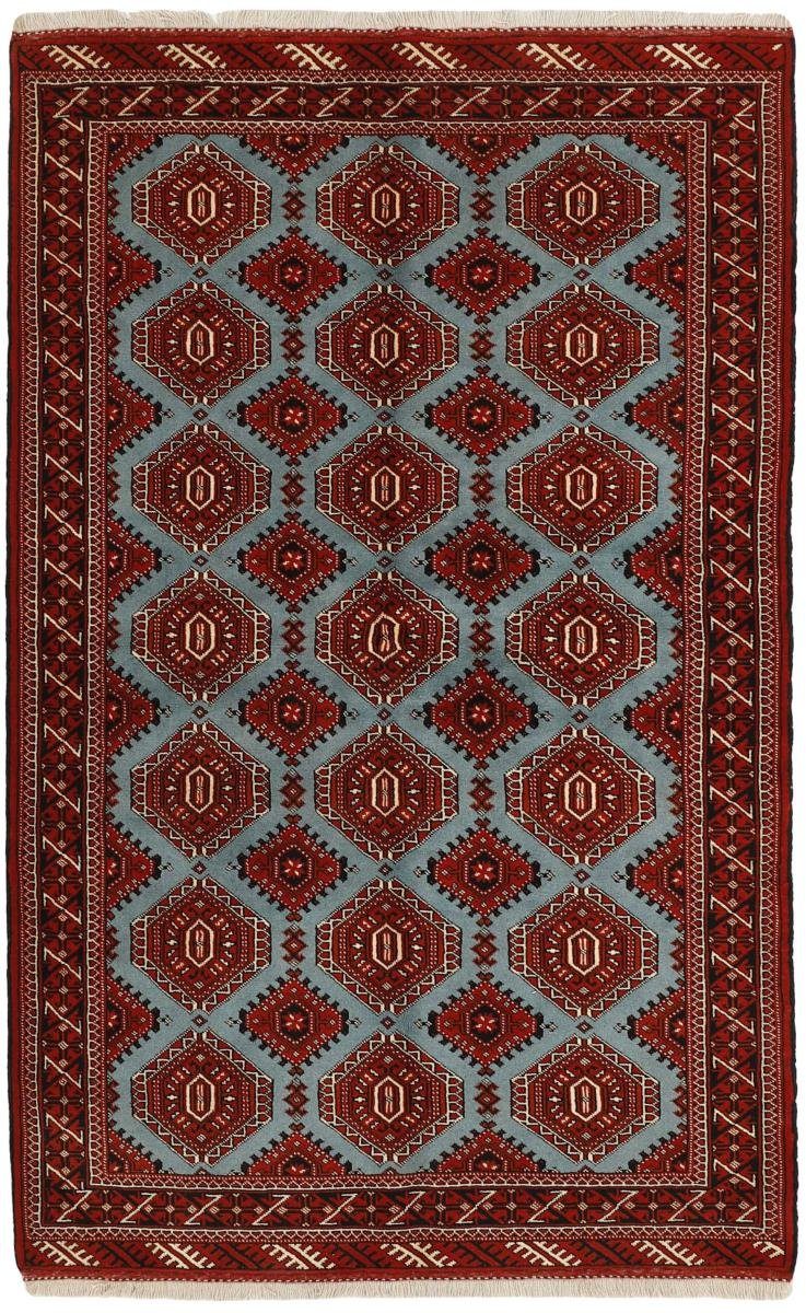Orientteppich Turkaman 151x241 Handgeknüpfter Höhe: Perserteppich, / Trading, Orientteppich Nain rechteckig, mm 6