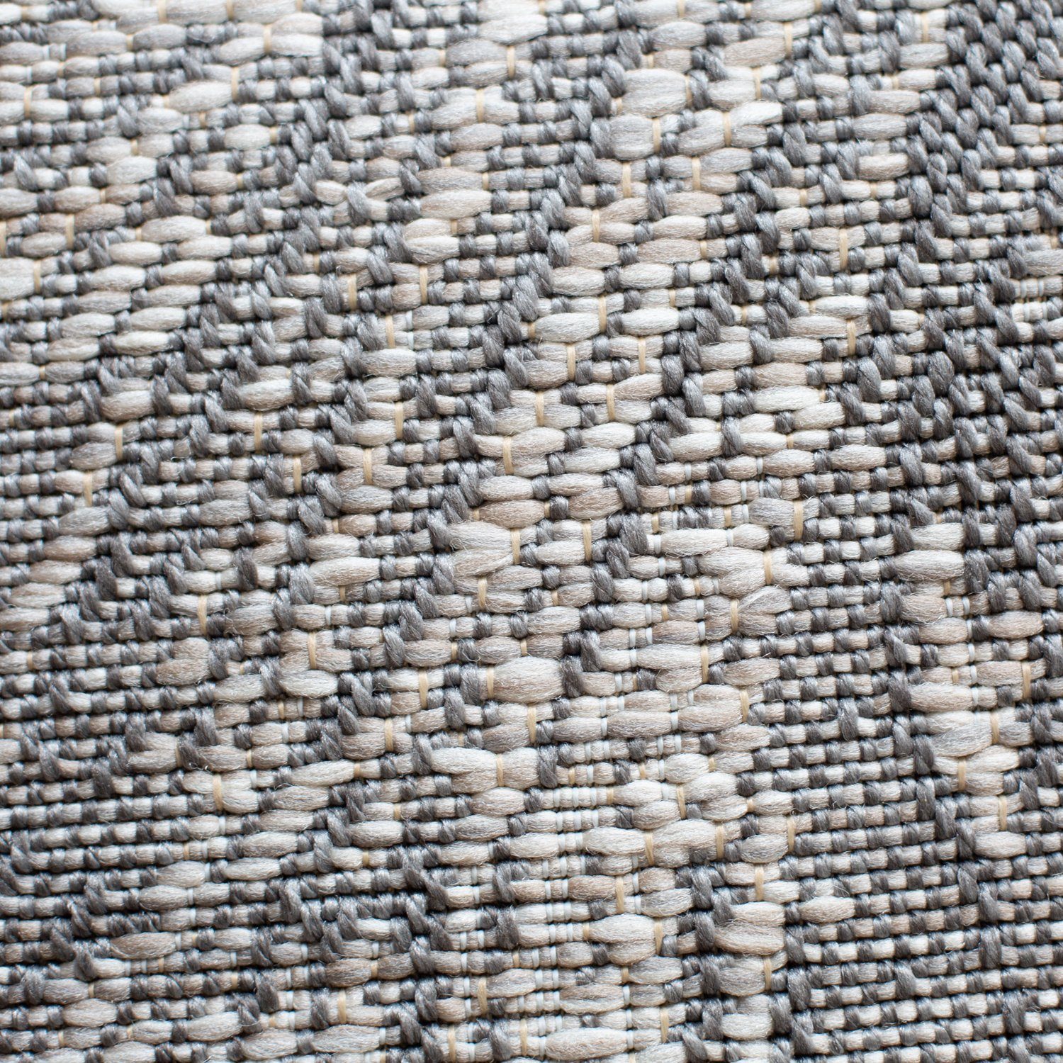 Teppich In- Innenräume, Outdoor Kunstfaser, und Mirella, & Robustes, Dickes - Terrasse/Balkon 6mm Grau Flachgewebe für DomDeco aus Teppich