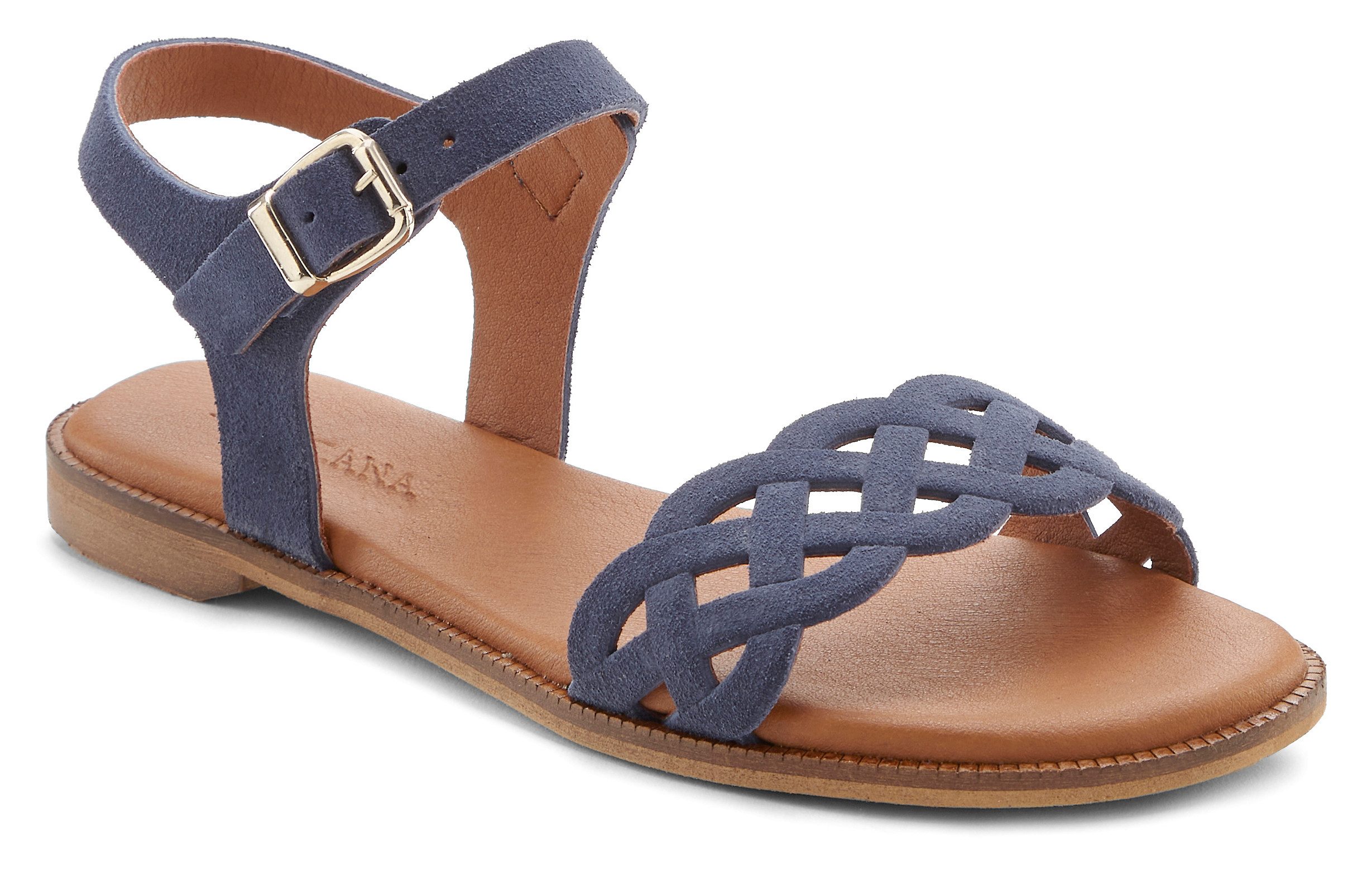 LASCANA Sommerschuh Sandale Sandalette, Sommerschuh aus Leder mit Cut-Outs günstig online kaufen
