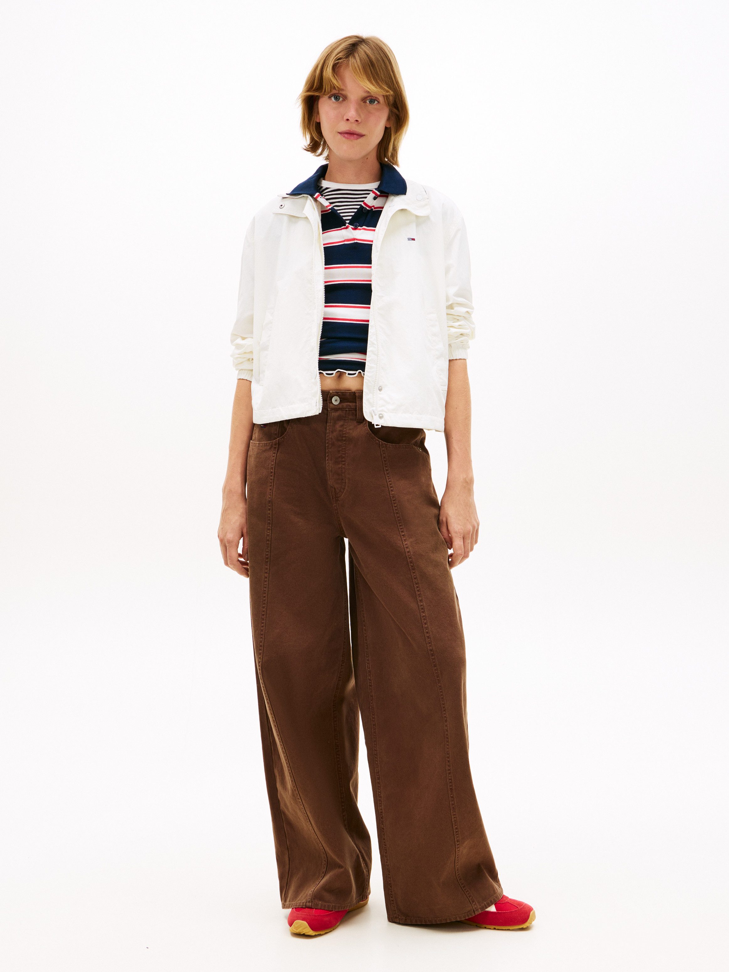 Tommy Jeans Outdoorjacke TJW ESSENTIAL JACKET EXT mit kontrastfarbenem Einsatz